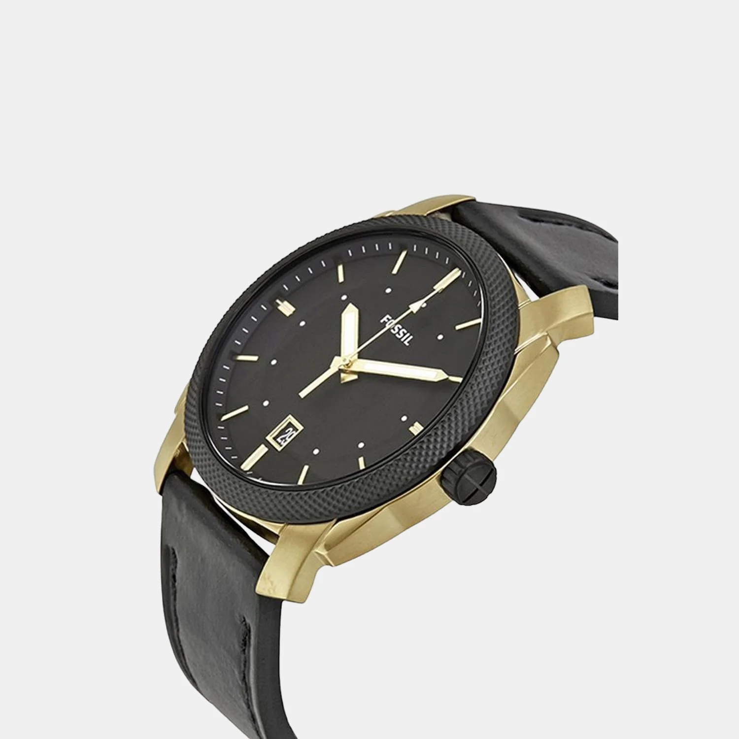 Men Quartz Black Dial Analog Leather Watch FS5263I - Image 3