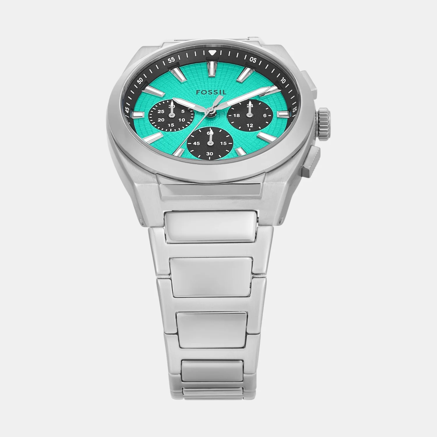 Men Quartz Blue Dial Chronograph Stainless Steel Watch FS6117 - Image 3