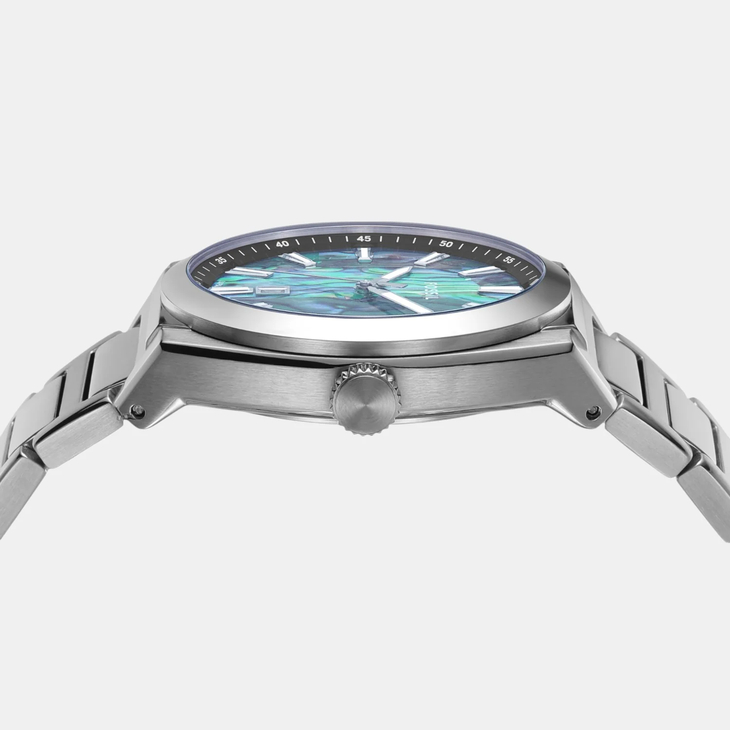 Men Quartz Two Tone Dial Analog Stainless Steel Watch FS6114 - Image 4