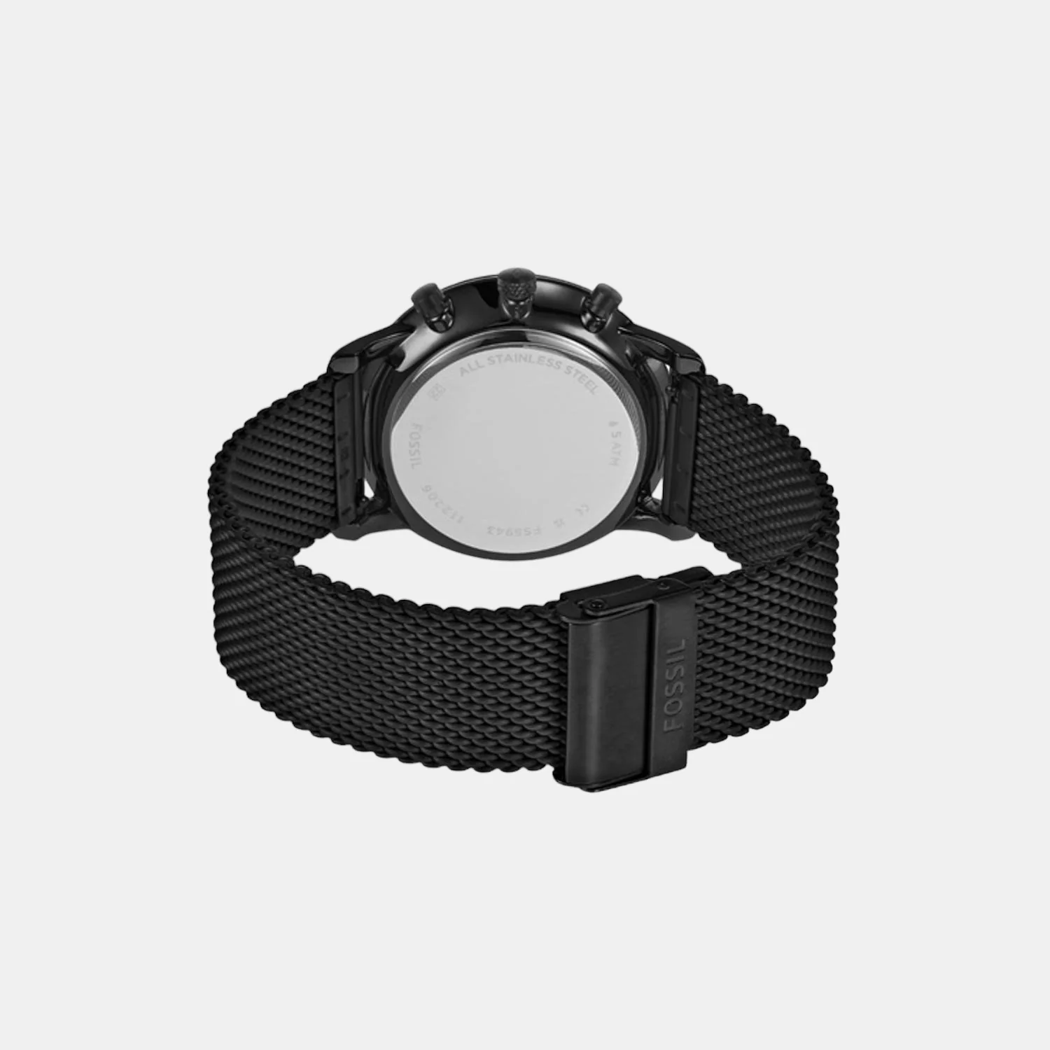 Minimalist Men Quartz Black Dial Chronograph Stainless Steel Watch FS5943 - Image 4