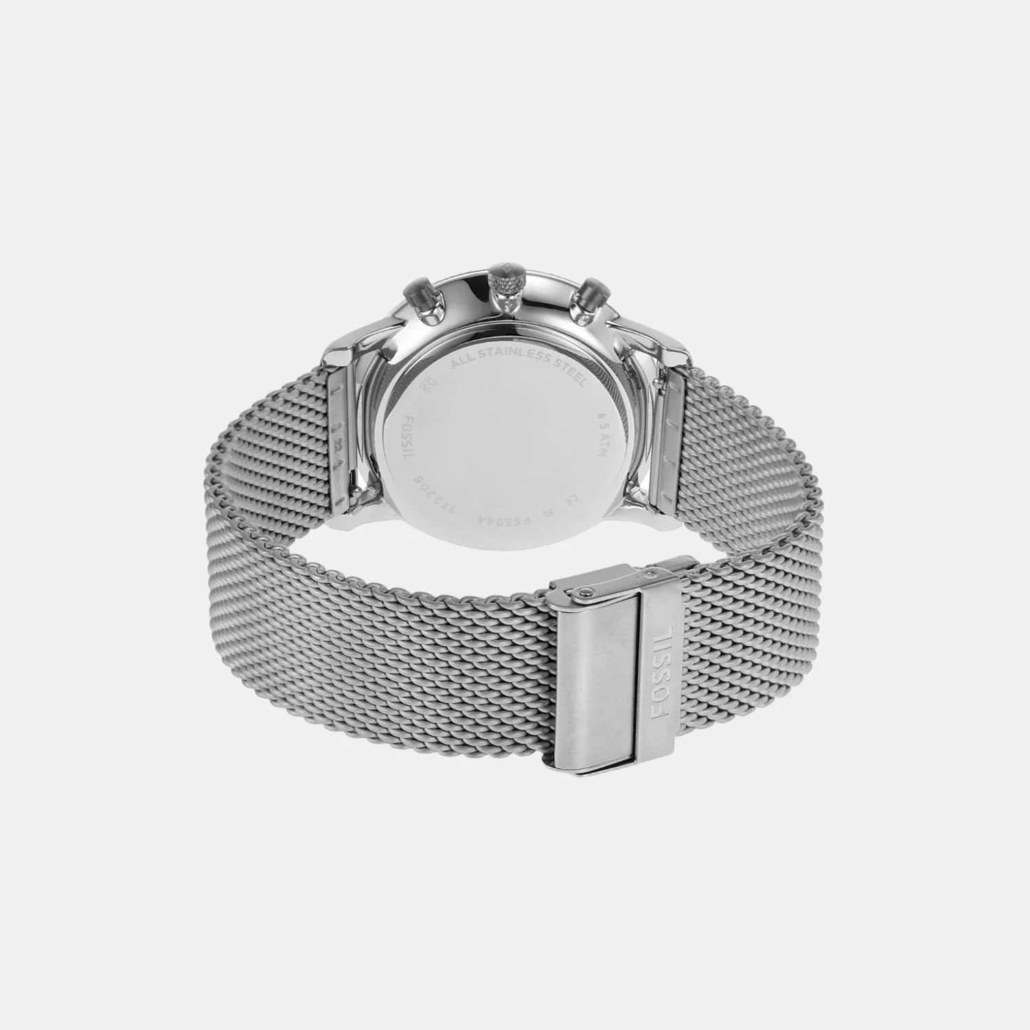 Minimalist Men Quartz Grey Dial Chronograph Stainless Steel Watch FS5944 - Image 2