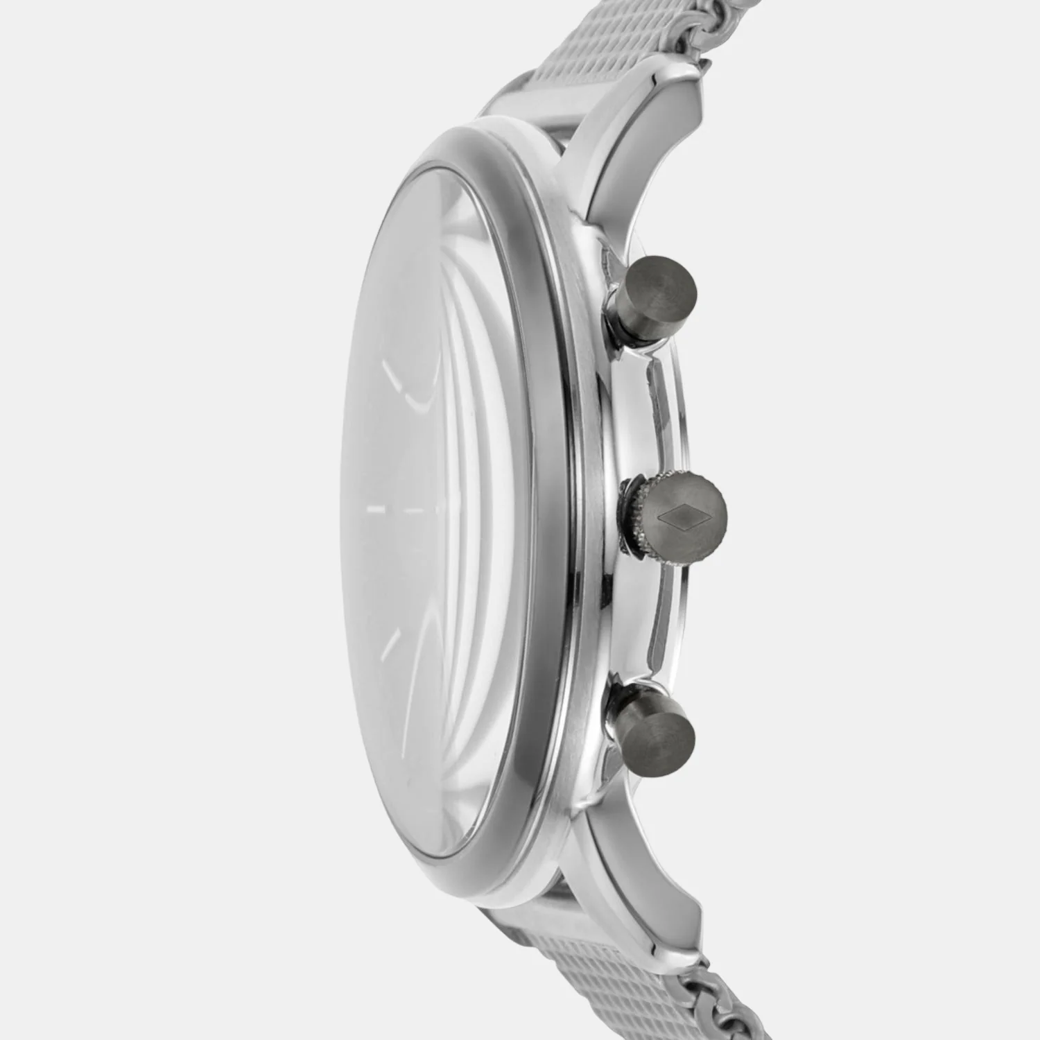 Minimalist Men Quartz Grey Dial Chronograph Stainless Steel Watch FS5944 - Image 4