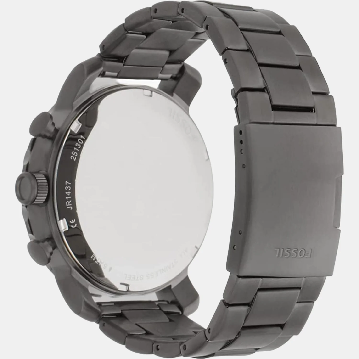 Nate Men Quartz Grey Dial Chronograph Stainless Steel Watch JR1437 - Image 2
