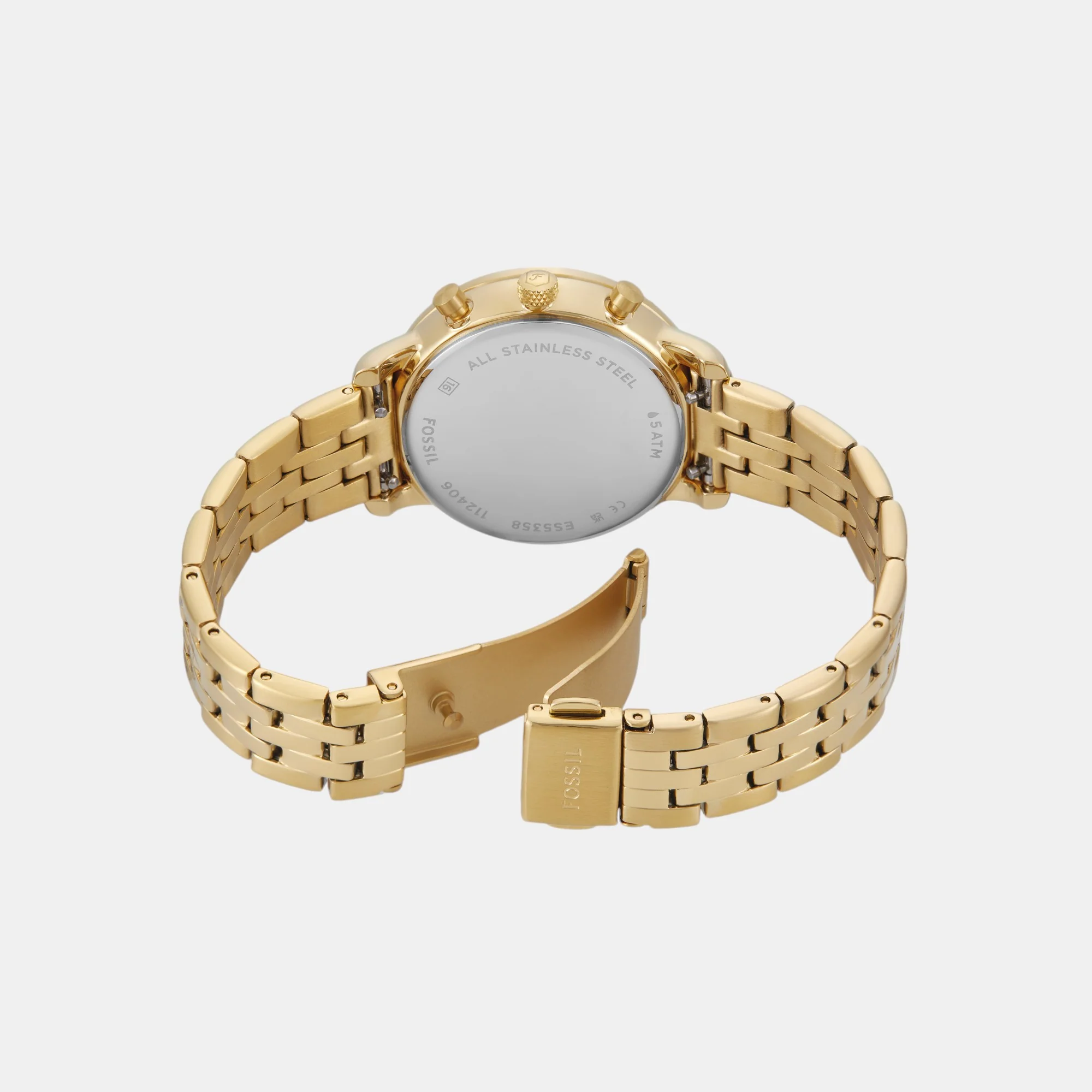 Neutra Women Quartz White Dial Chronograph Stainless Steel Watch ES5358 - Image 7