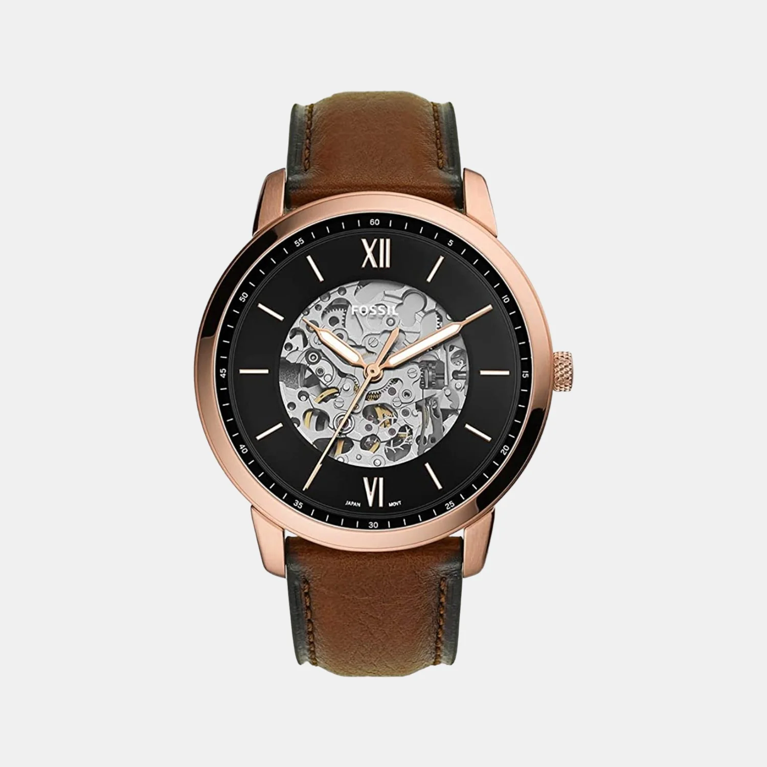 Neutramatic Men Automatic Black Dial Analog Leather Watch ME3195