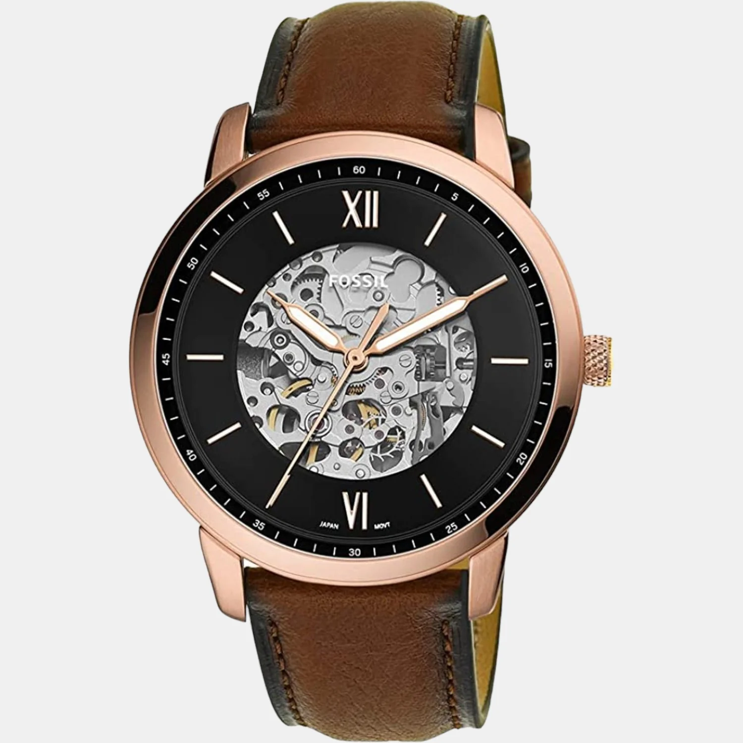 Neutramatic Men Automatic Black Dial Analog Leather Watch ME3195 - Image 3