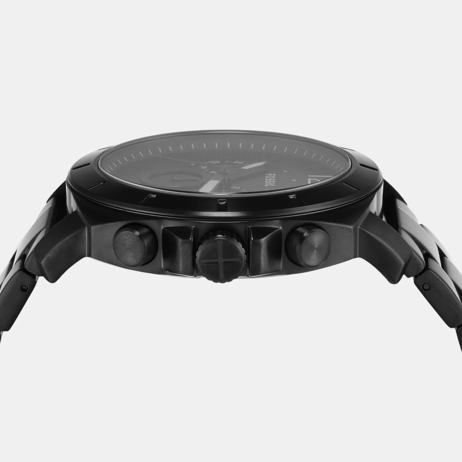 Privateer Men Quartz Black Dial Chronograph Stainless Steel Watch BQ2759 - Image 4
