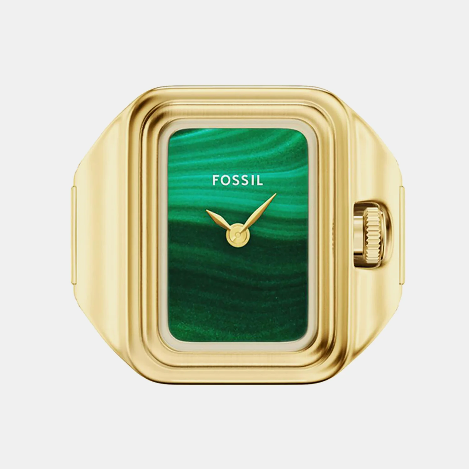 Raquel Watch Ring Women Quartz Green Dial Analog Stainless Steel Watch ES5448