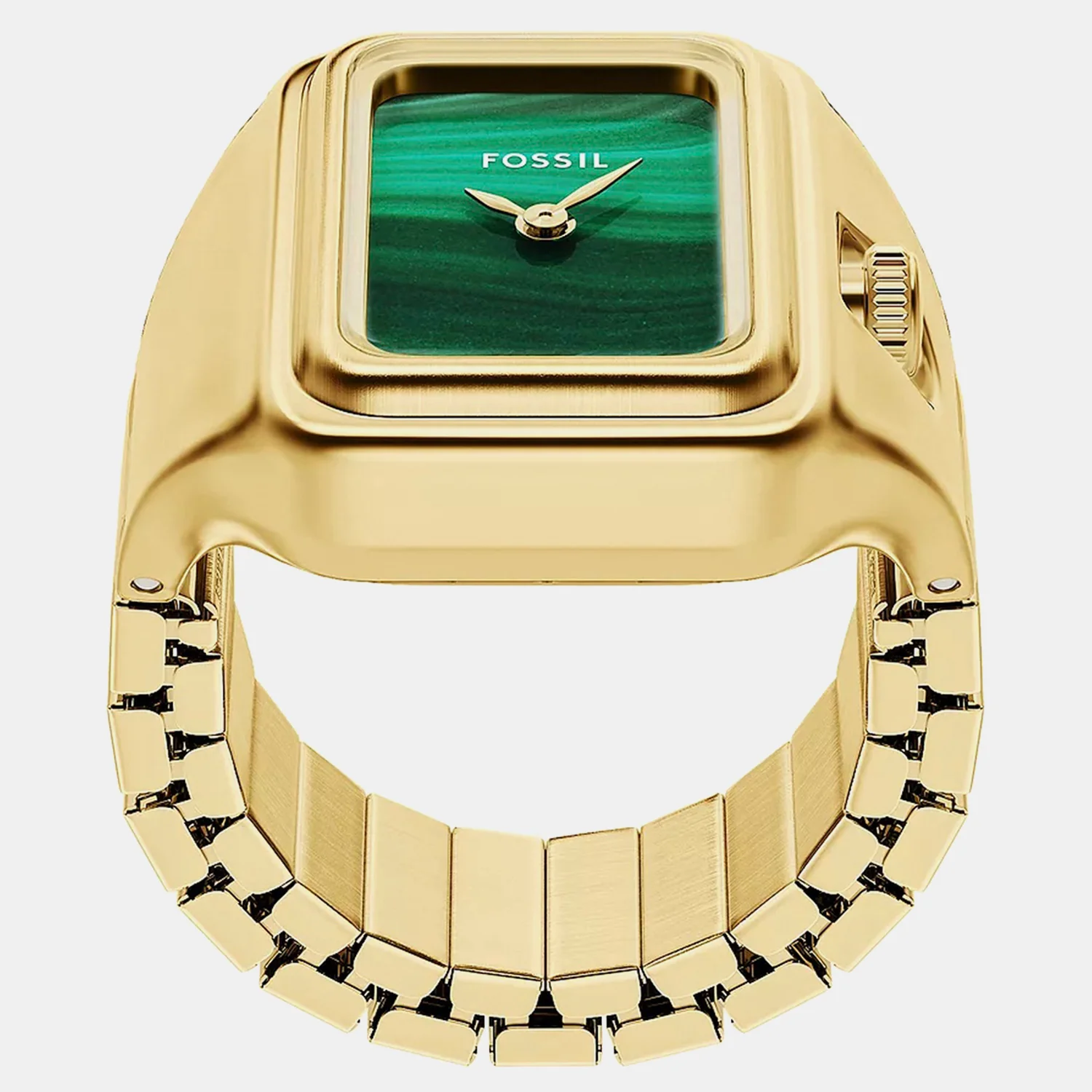 Raquel Watch Ring Women Quartz Green Dial Analog Stainless Steel Watch ES5448 - Image 3