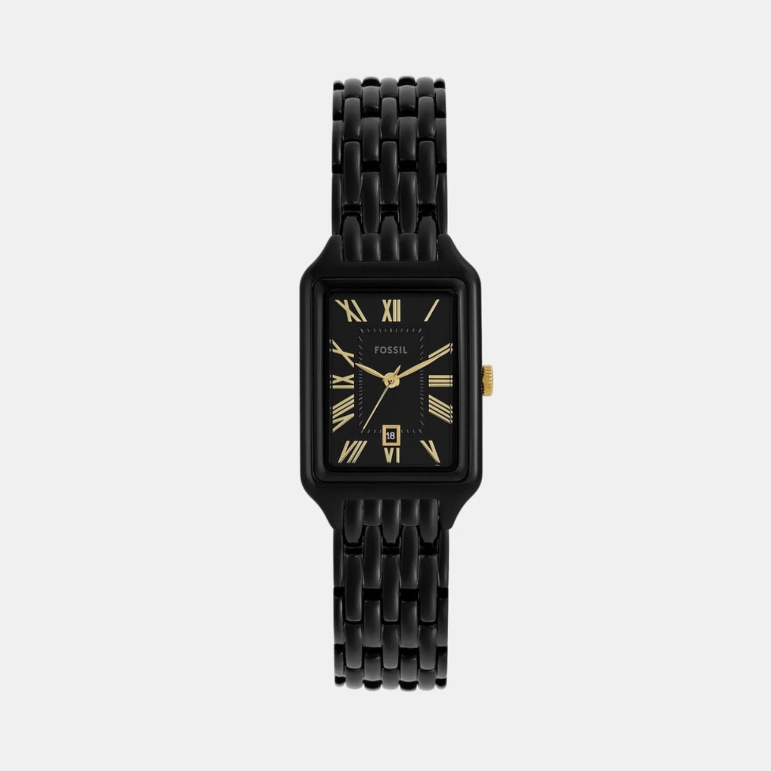 Raquel Women Quartz Black Dial Analog Stainless Steel Watch ES5385 - Image 2