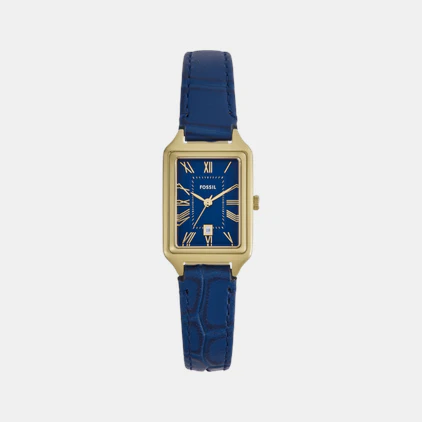 Raquel Women Quartz Blue Dial Analog Leather Watch ES5365 - Image 3
