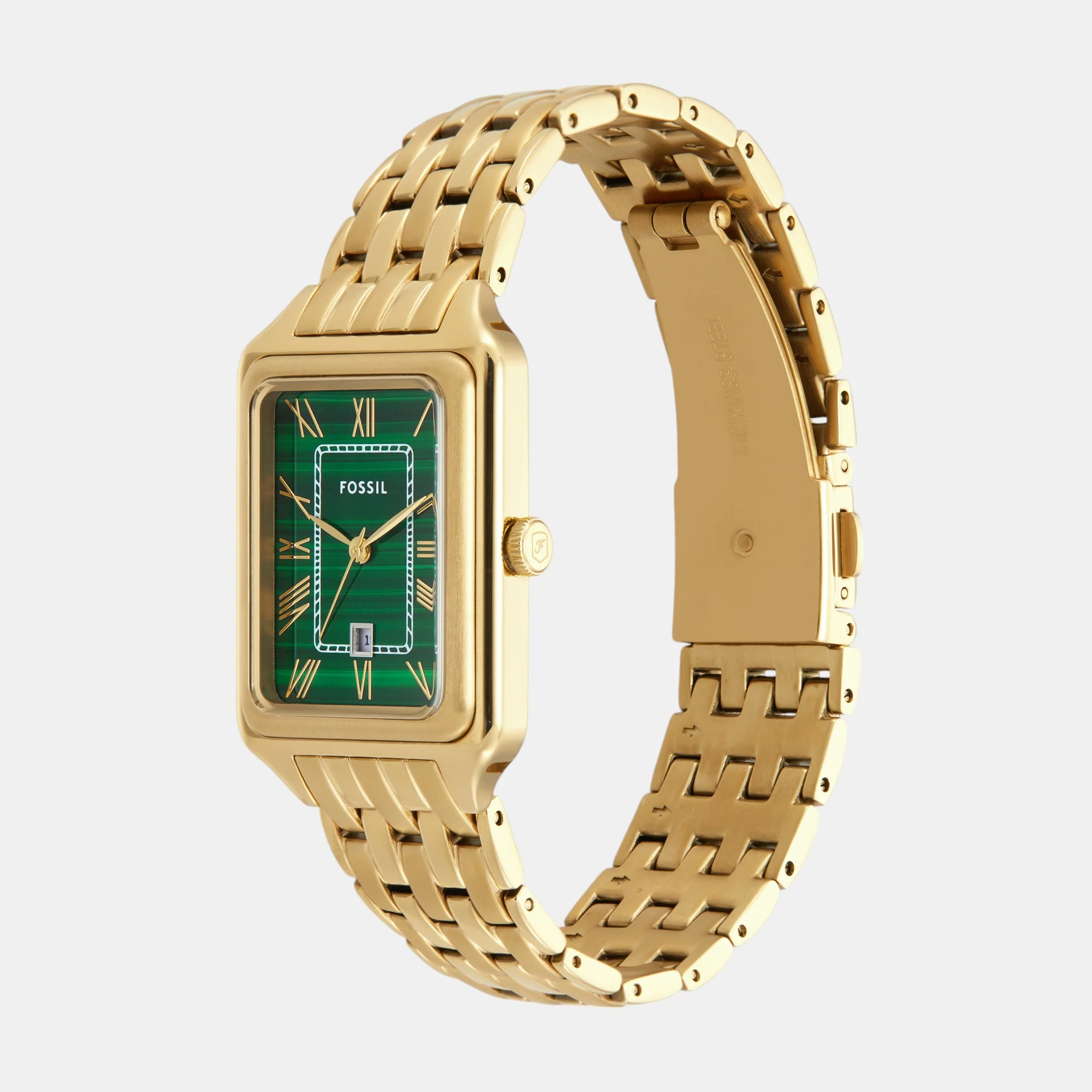 Raquel Women Quartz Green Dial Analog Stainless Steel Watch ES5341 - Image 6