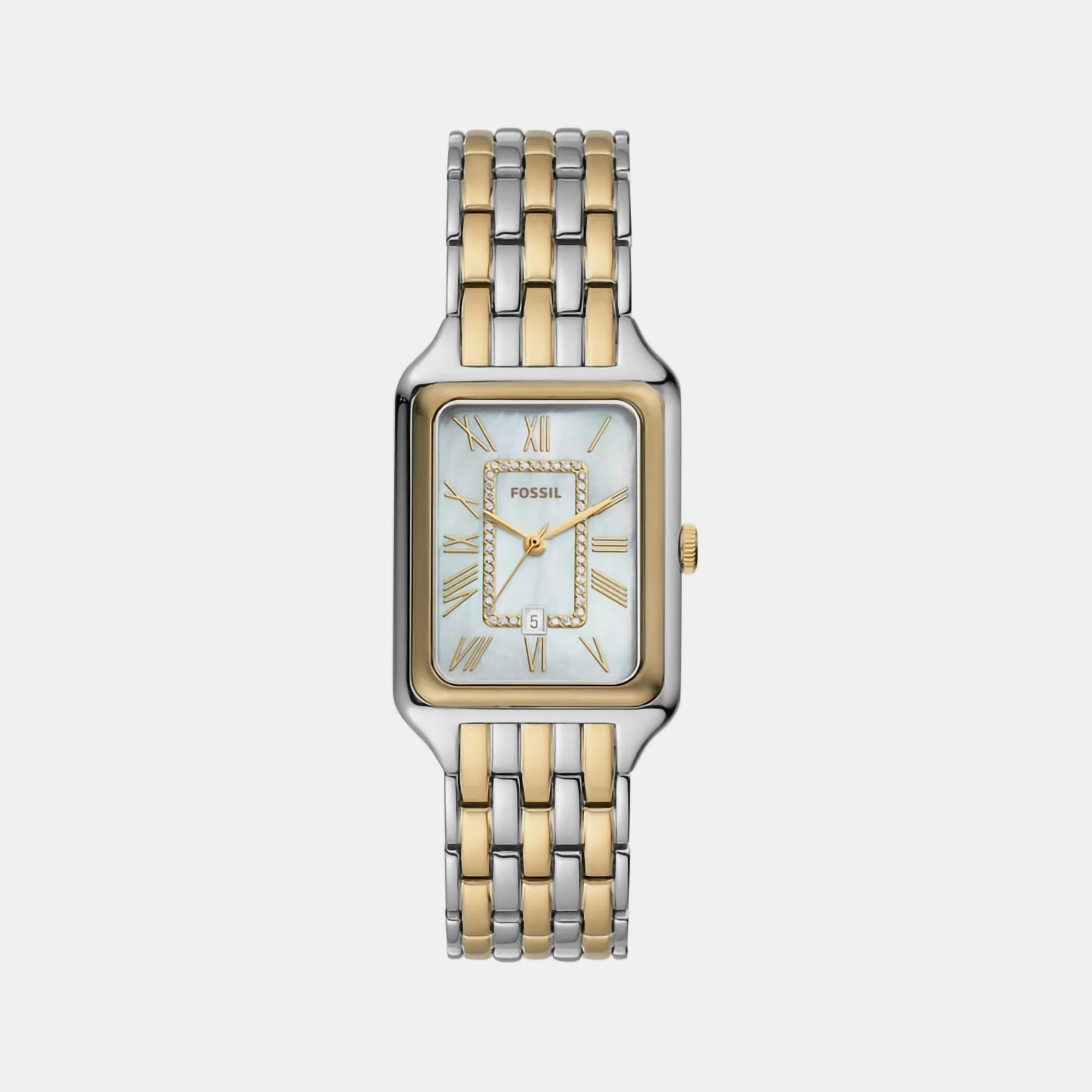 Raquel Women Quartz Mother Of Pearl Dial Analog Stainless Steel Watch ES5305 - Image 2