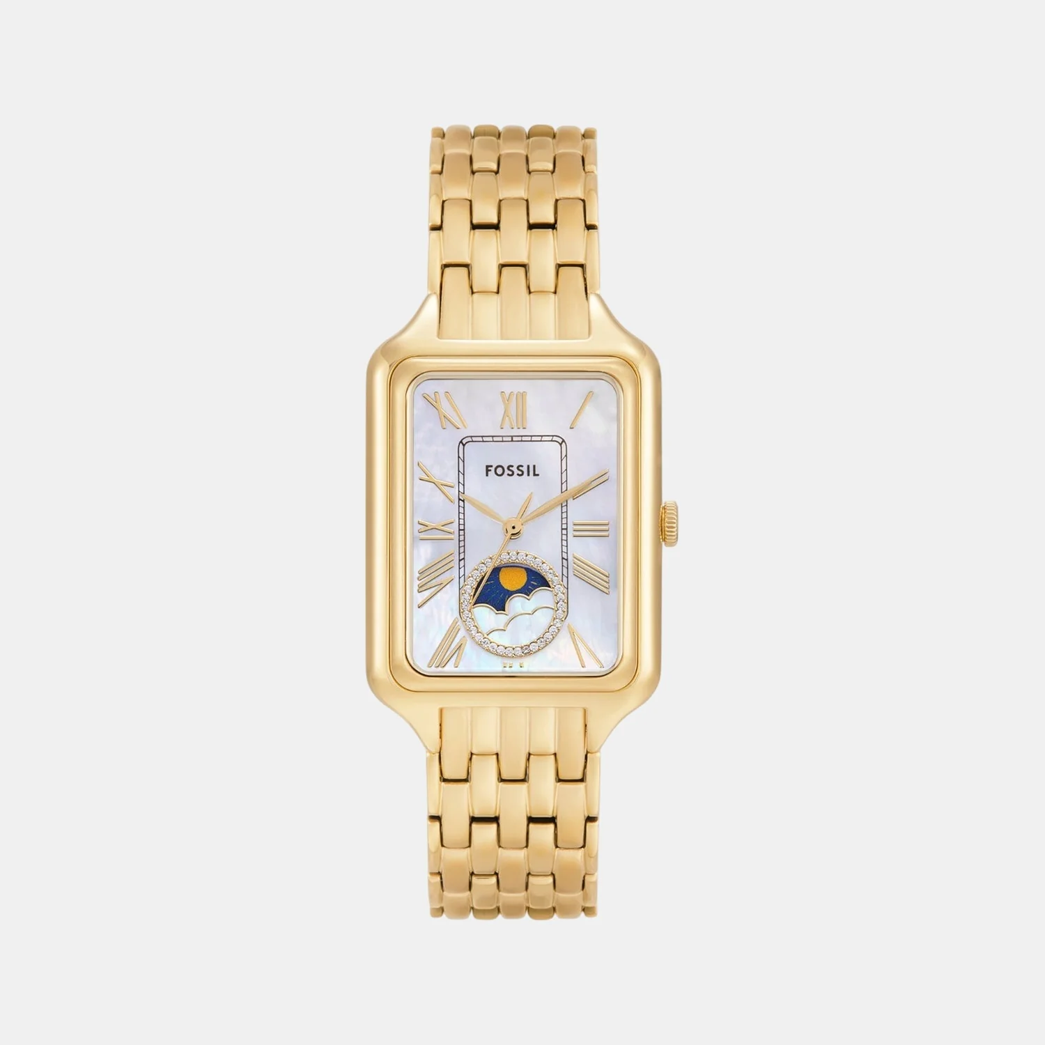 Raquel Women Quartz Mother Of Pearl Dial Analog Stainless Steel Watch ES5398