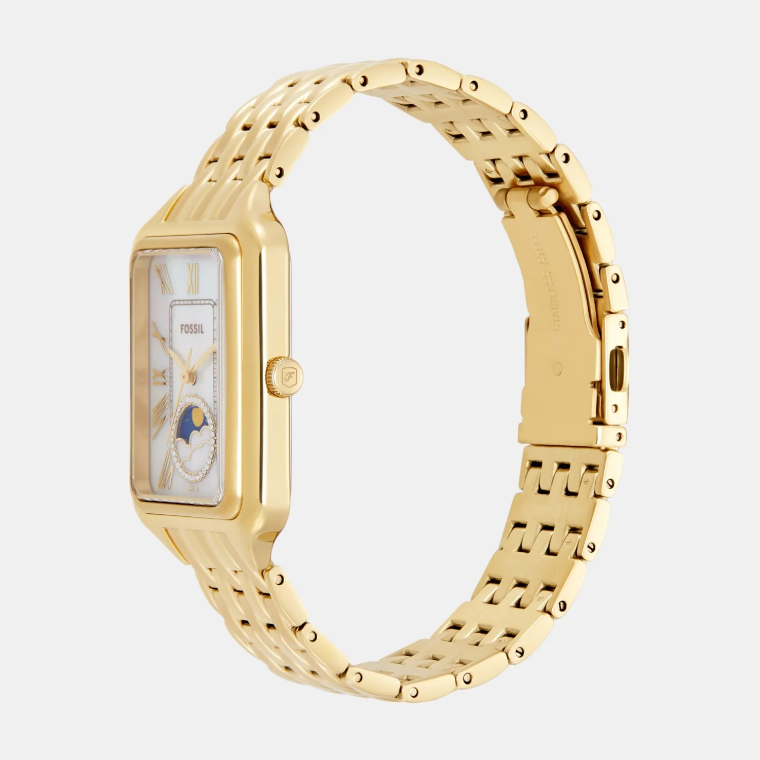 Raquel Women Quartz Mother Of Pearl Dial Analog Stainless Steel Watch ES5398 - Image 7