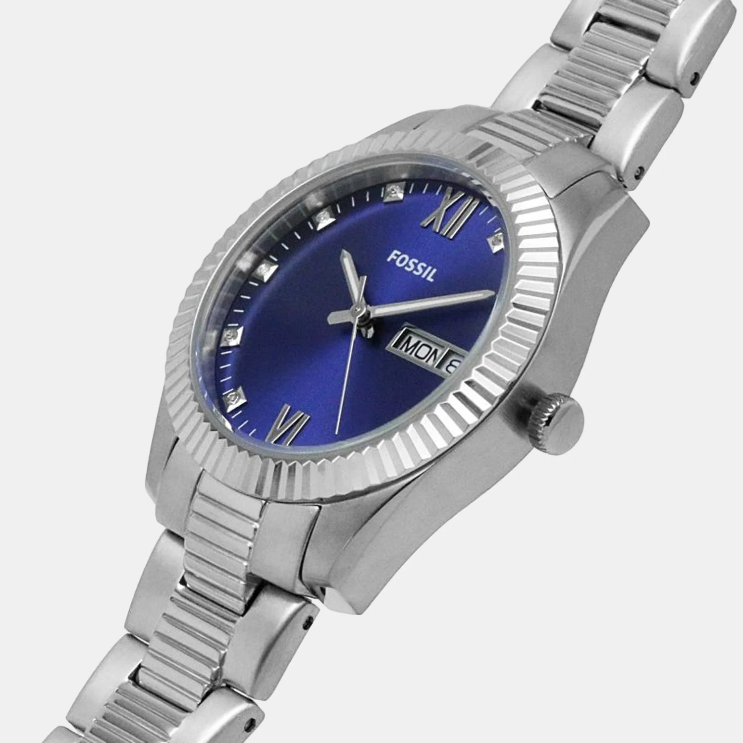 Scarlette Women Quartz Blue Dial Analog Stainless Steel Watch ES5197 - Image 6