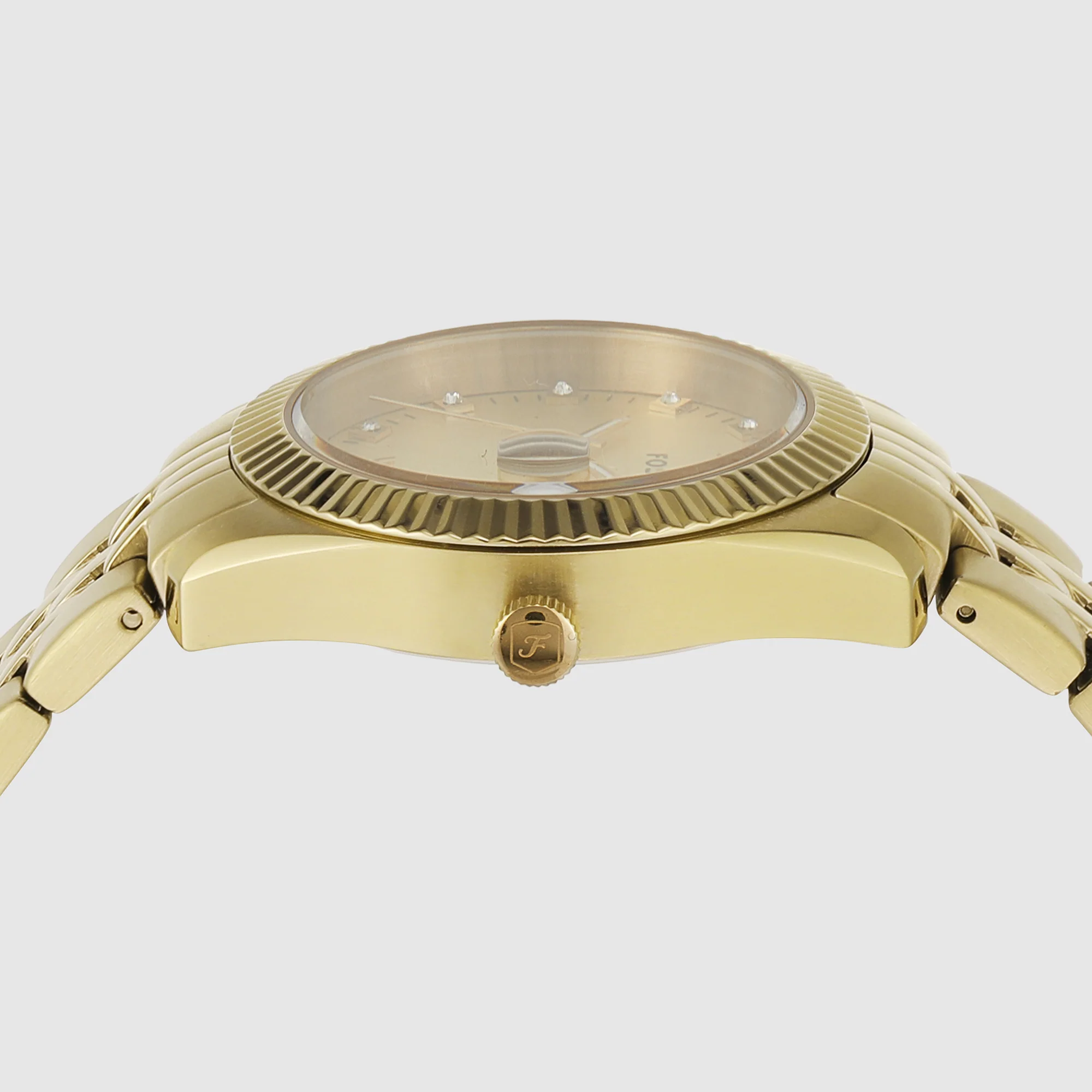 Scarlette Women Quartz Gold Dial Analog Stainless Steel Watch ES5338 - Image 3