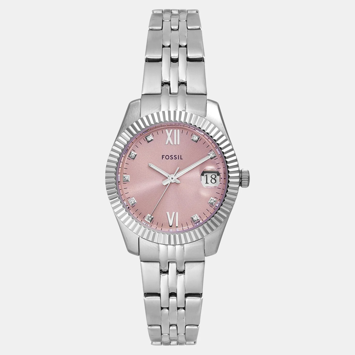 Scarlette Women Quartz Pink Dial Analog Stainless Steel Watch ES5403 - Image 2
