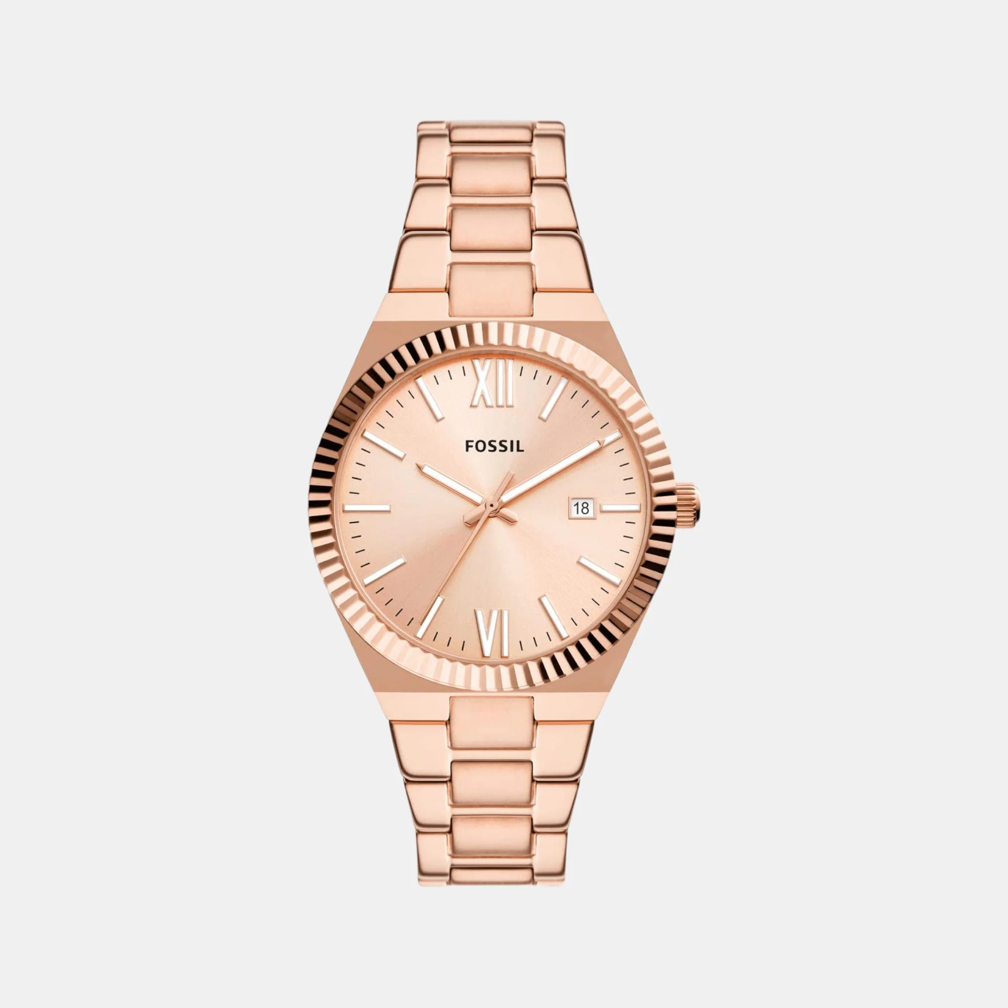 Scarlette Women Quartz Rose Gold Dial Analog Stainless Steel Watch ES5258 - Image 2
