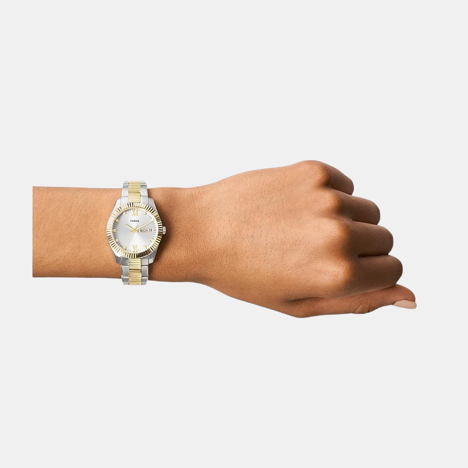Scarlette Women Quartz Silver Dial Analog Stainless Steel Watch ES5198 - Image 4