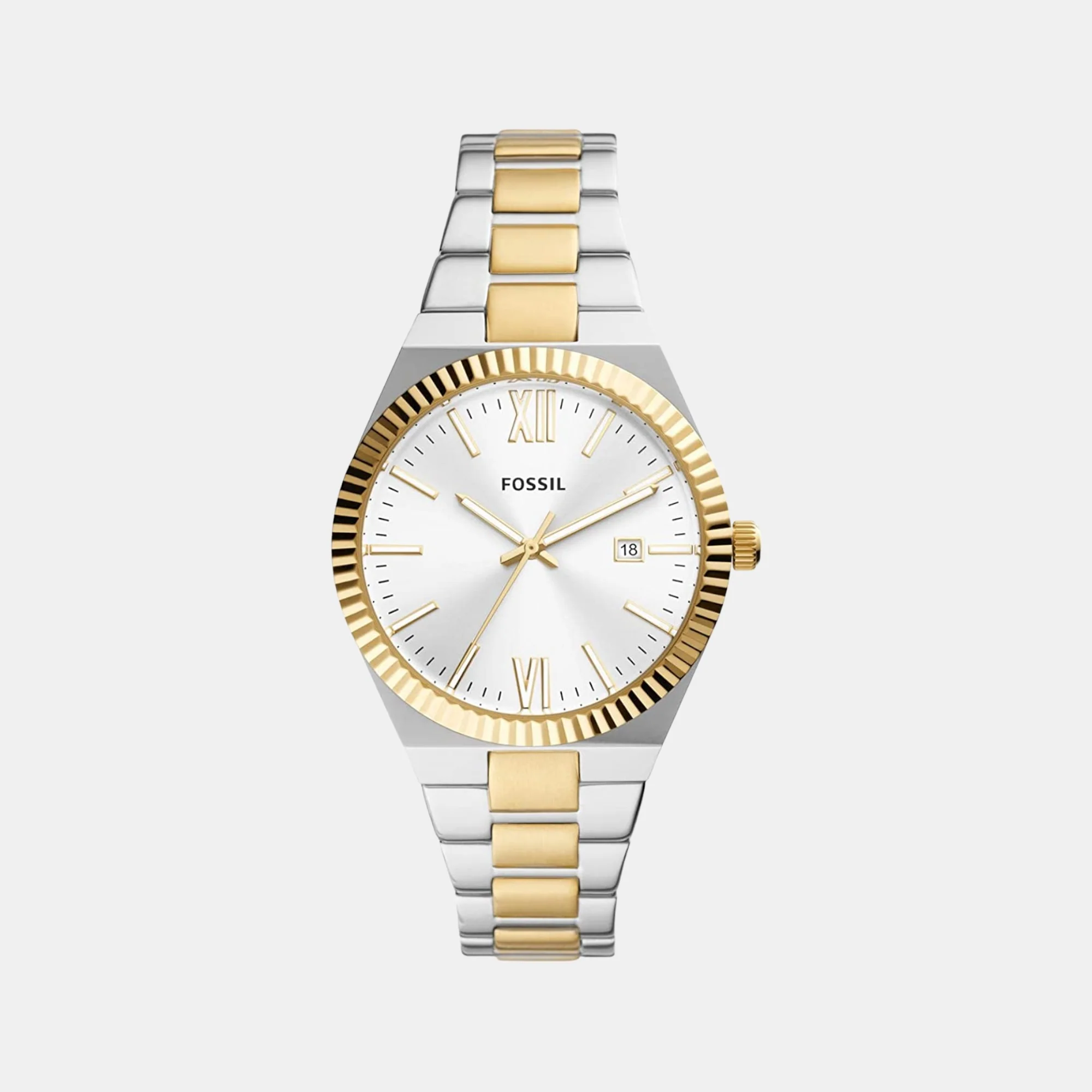 Scarlette Women Quartz Silver Dial Analog Stainless Steel Watch ES5259
