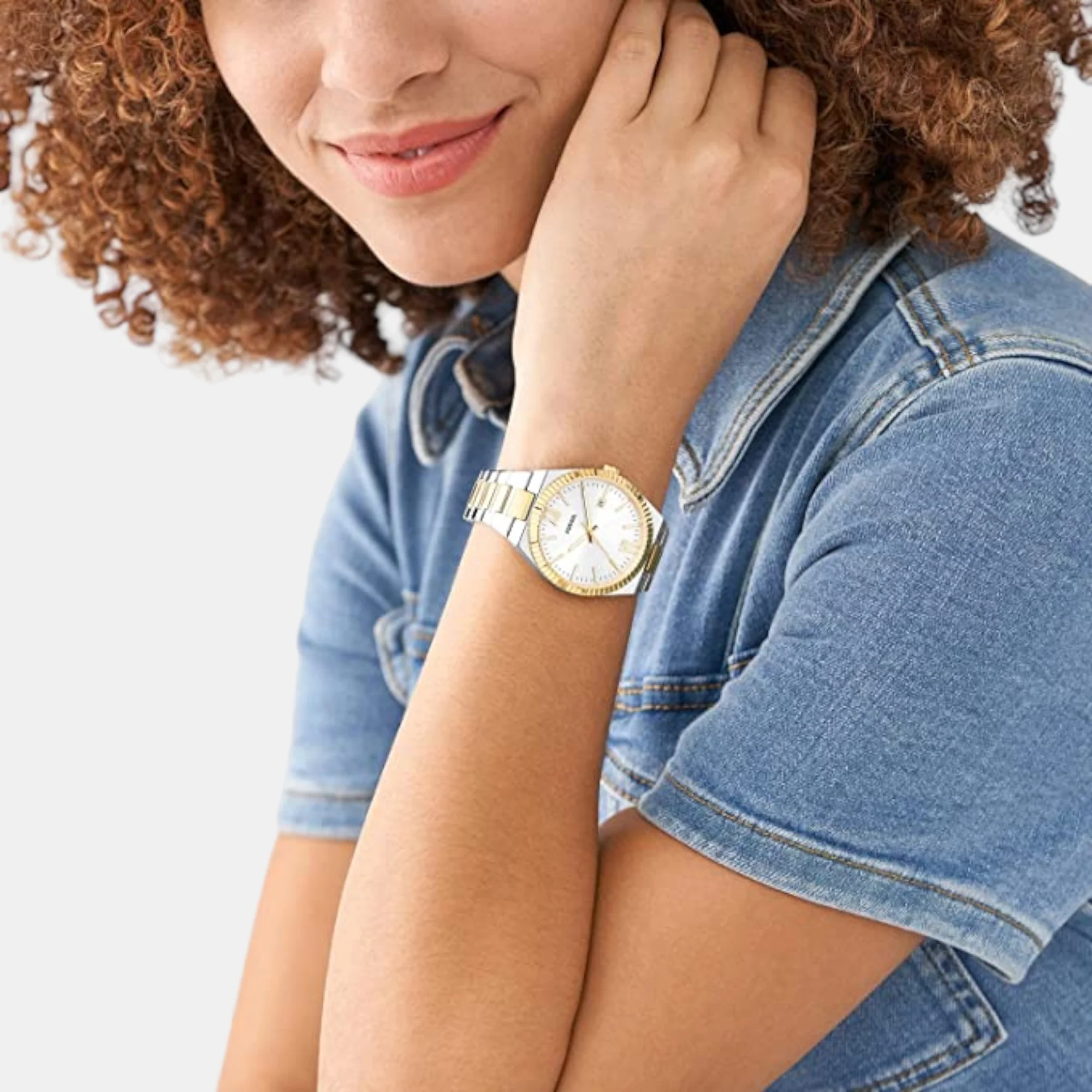 Scarlette Women Quartz Silver Dial Analog Stainless Steel Watch ES5259 - Image 4