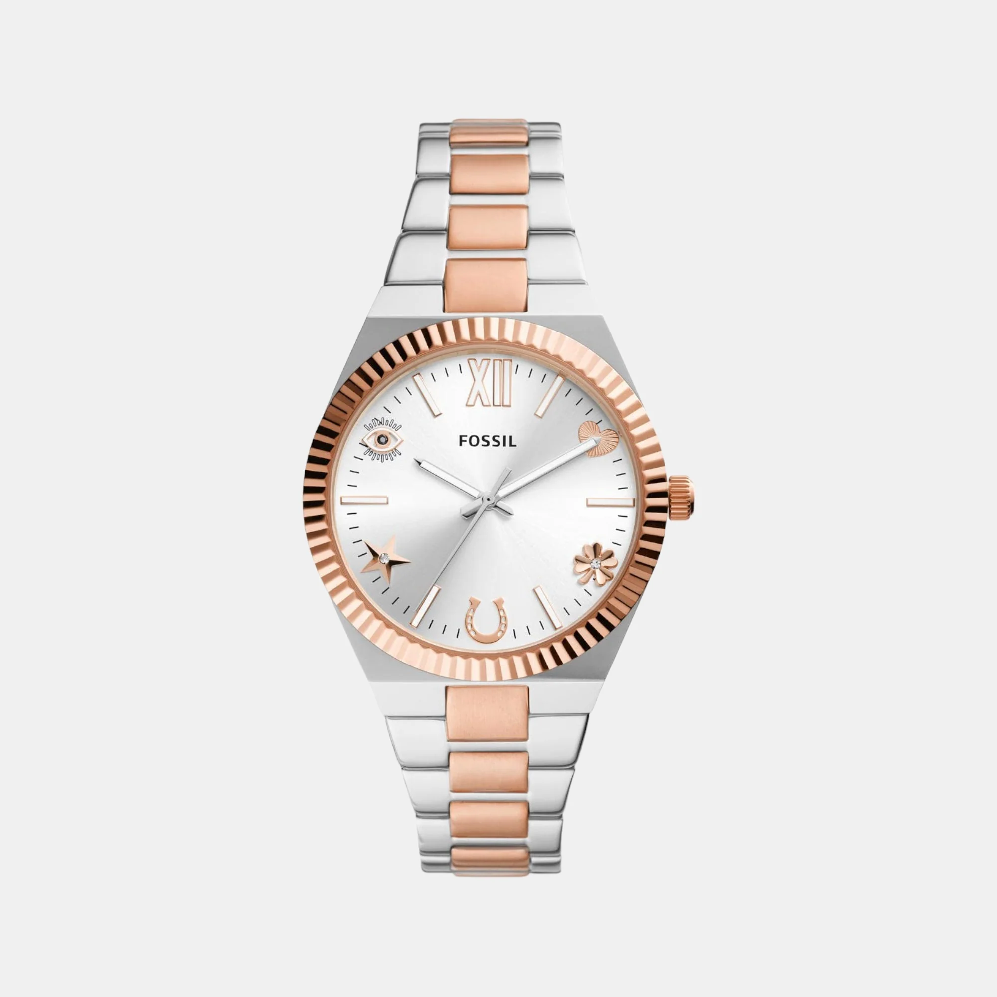 Scarlette Women Quartz Silver Dial Analog Stainless Steel Watch ES5261