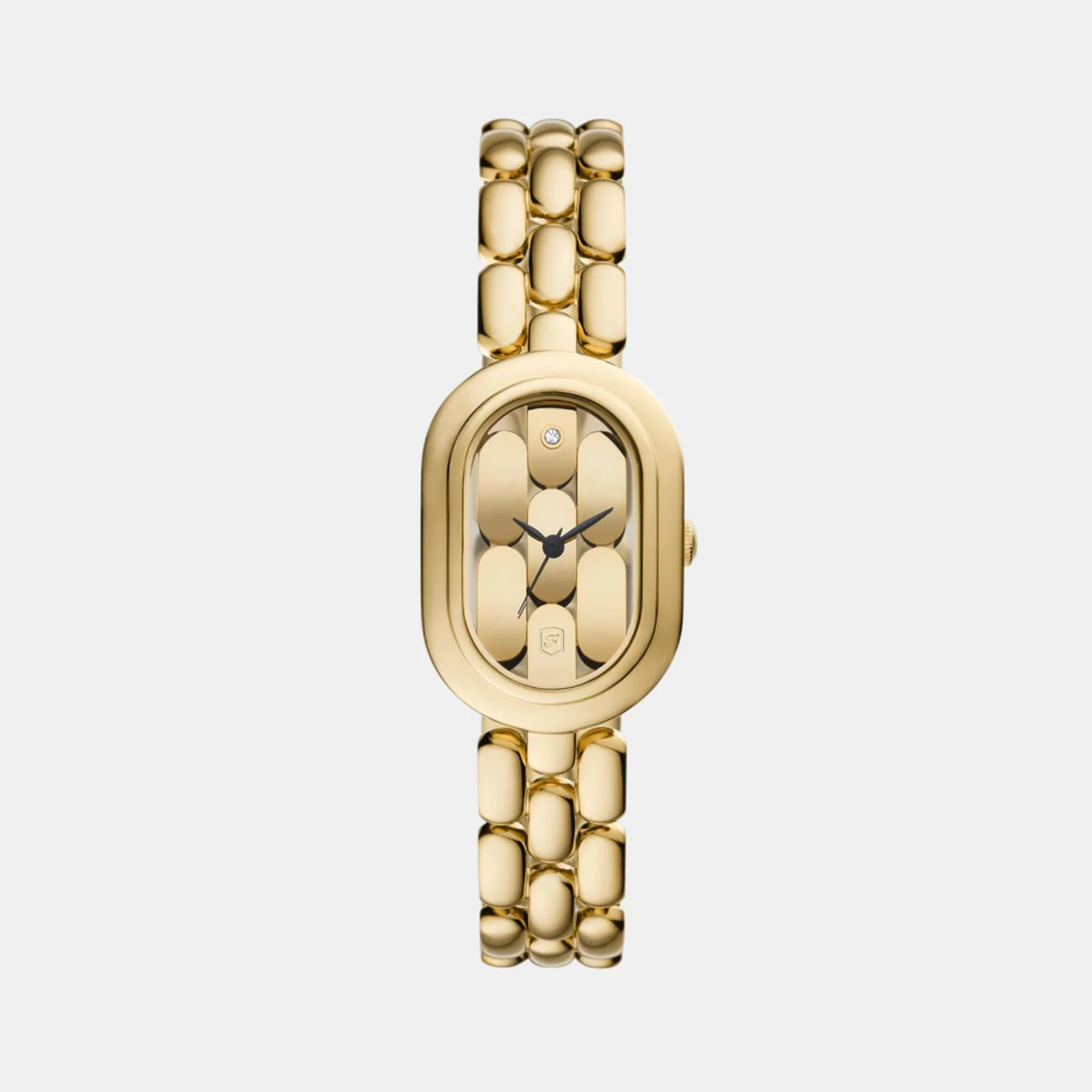Sloan Women Quartz Gold Dial Analog Stainless Steel Watch ES5380 - Image 2