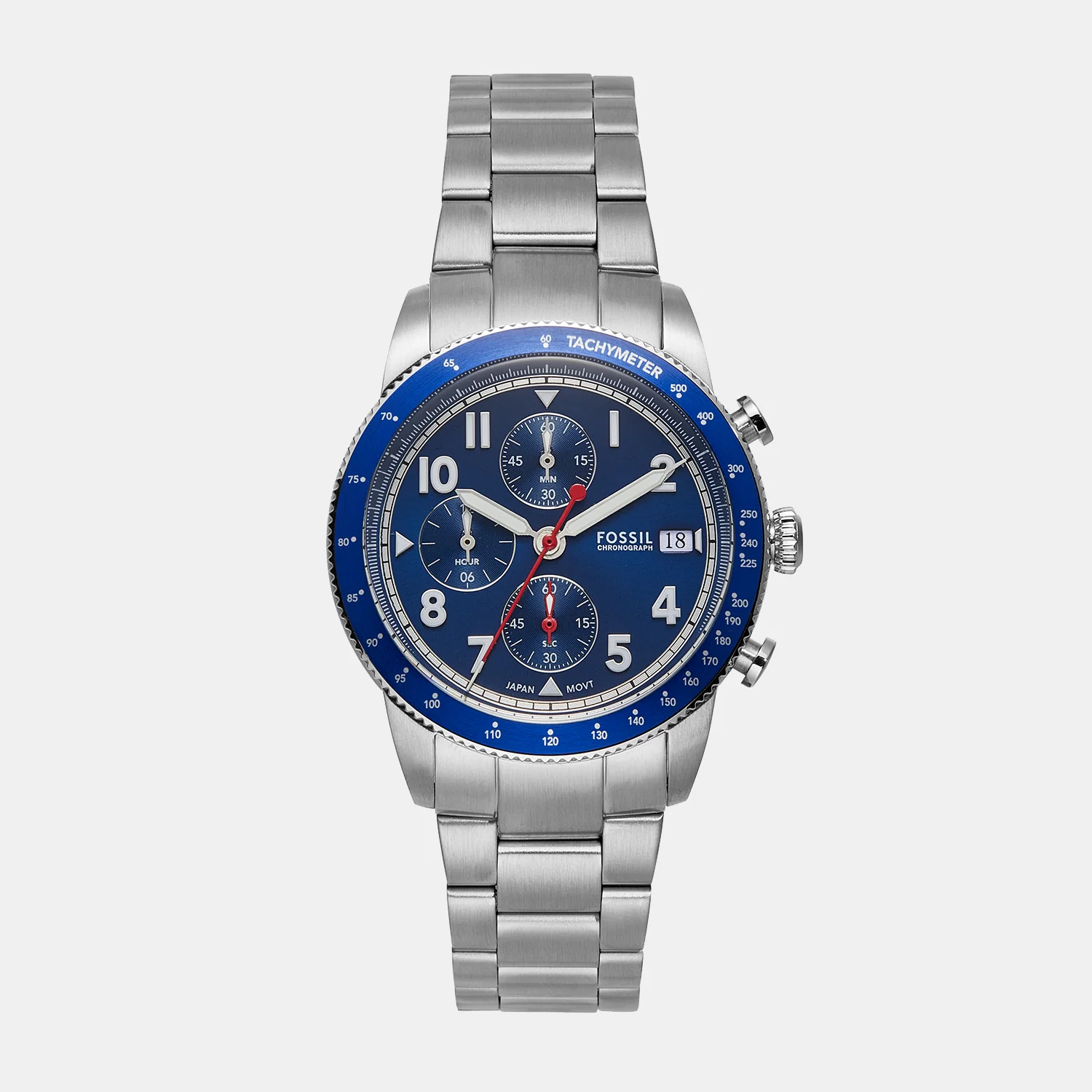 Sport Tourer Men Quartz Blue Dial Chronograph Stainless Steel Watch FS6047 - Image 2