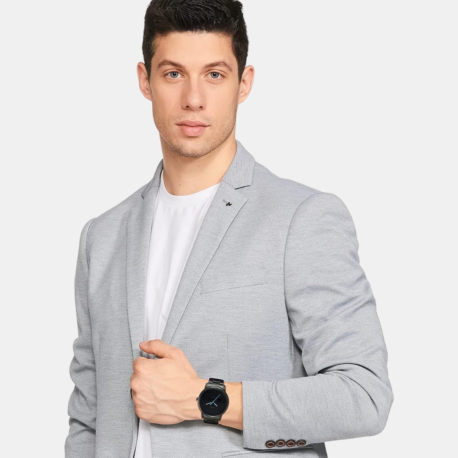 The Minimalist 3H Men Quartz Black Dial Analog Stainless Steel Watch FS5308 - Image 6