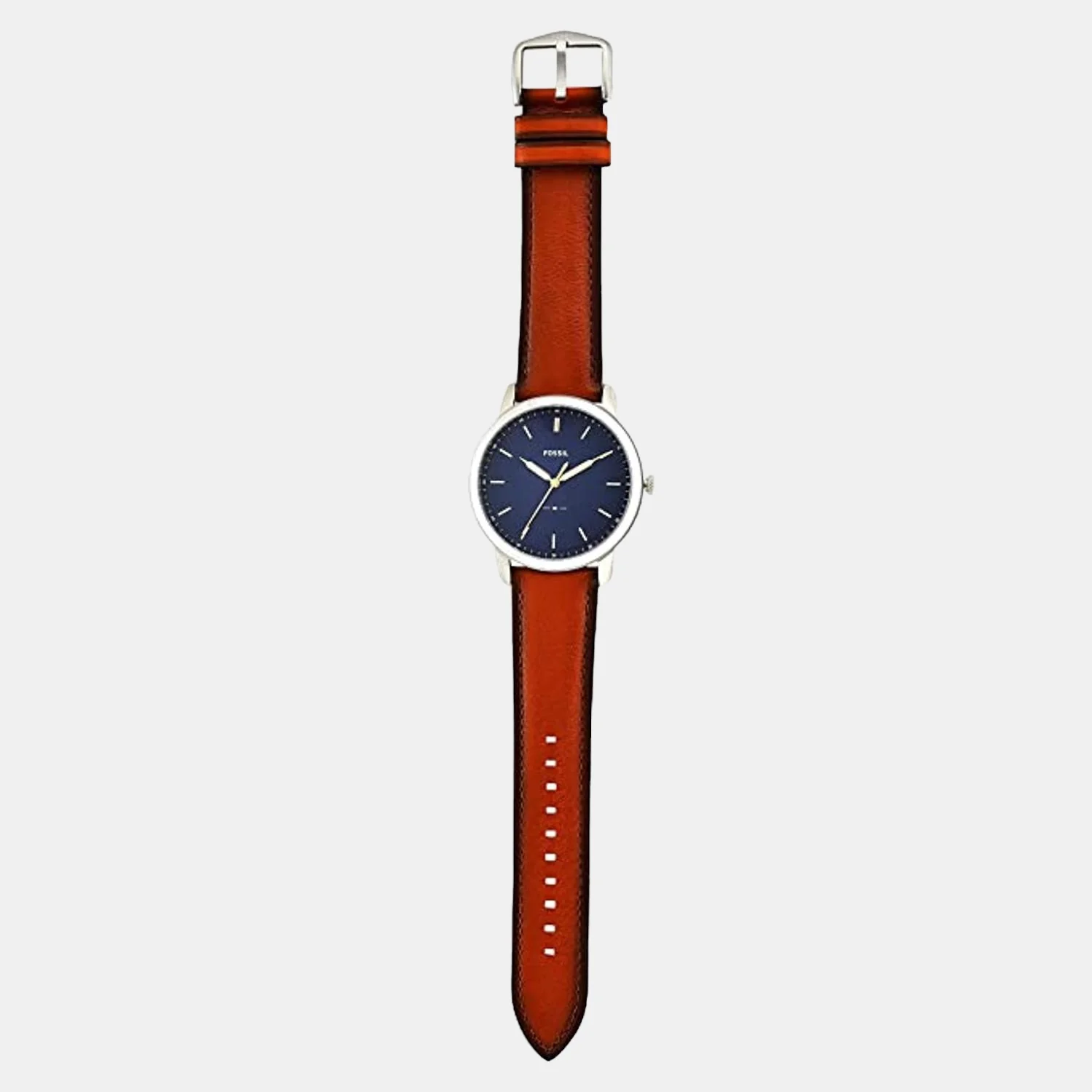 The Minimalist Men Quartz Blue Dial Analog Leather Watch FS5304 - Image 4