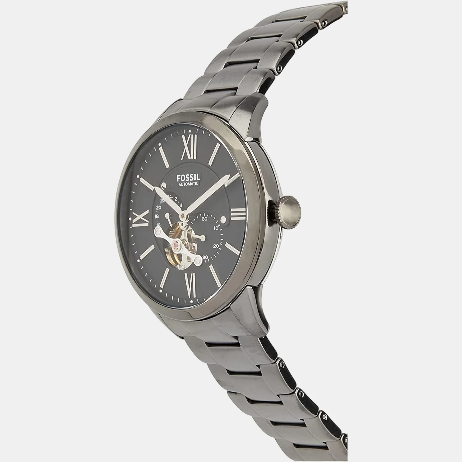 Towns Men Automatic Black Dial Multi-Function Stainless Steel Watch ME3172 - Image 2