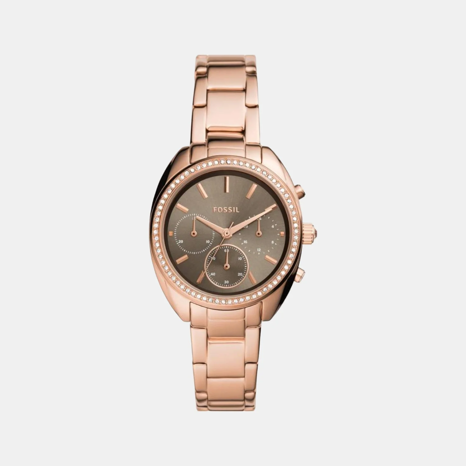 Vale Women Quartz Rose Gold Dial Chronograph Stainless Steel Watch BQ3659