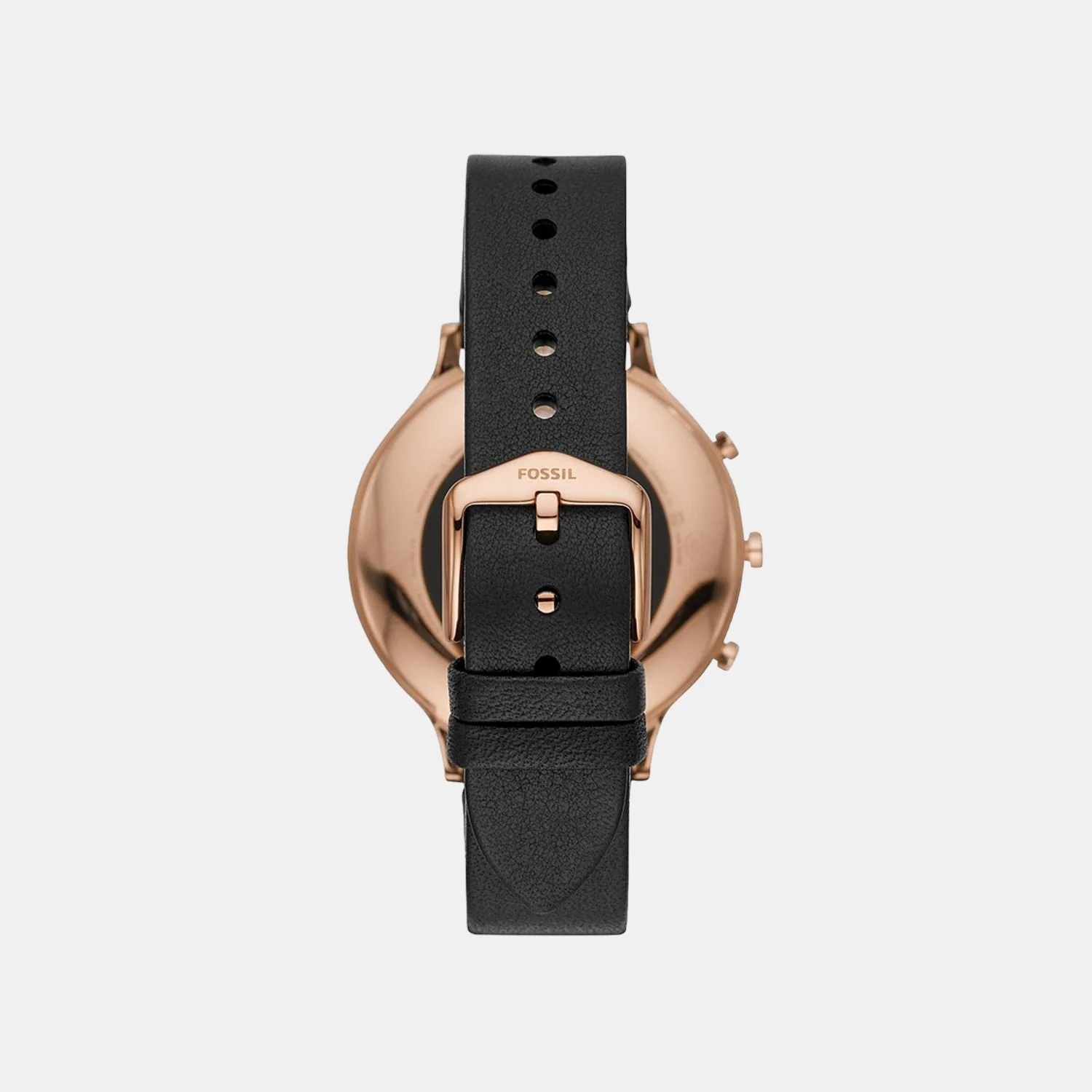 Women Processor Black Dial Hybrid Leather Watch FTW7011 - Image 2