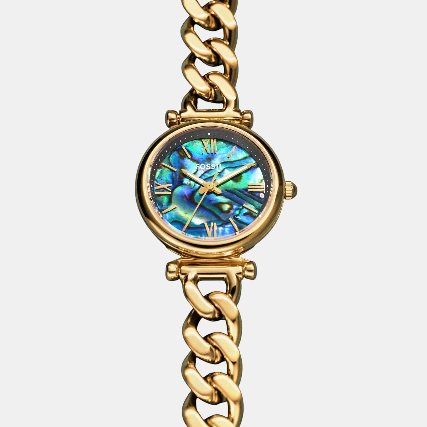 Women Quartz Mother Of Pearl Dial Analog Stainless Steel Watch ES5416 - Image 4