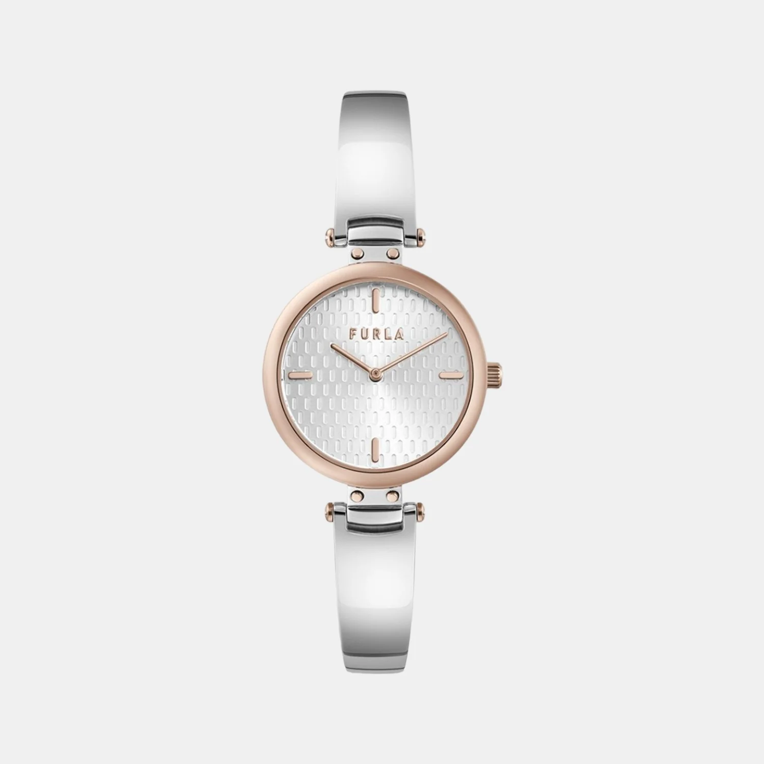 Furla Glamour Chic Women Quartz Silver Dial Analog Stainless Steel Watch WW00018005L5