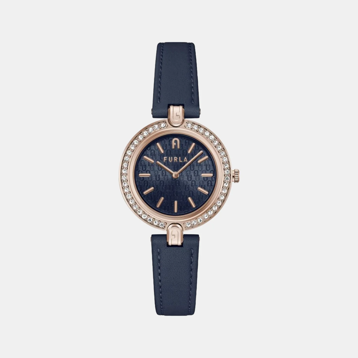 Furla Heritage Women Quartz Blue Dial Analog Leather Watch WW00002006L3