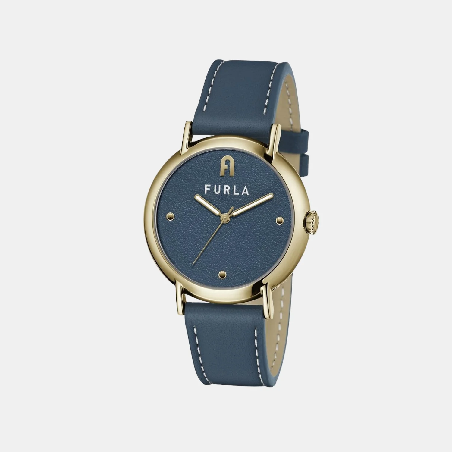 Furla Heritage Women Quartz Blue Dial Analog Leather Watch WW00023012L2 - Image 5