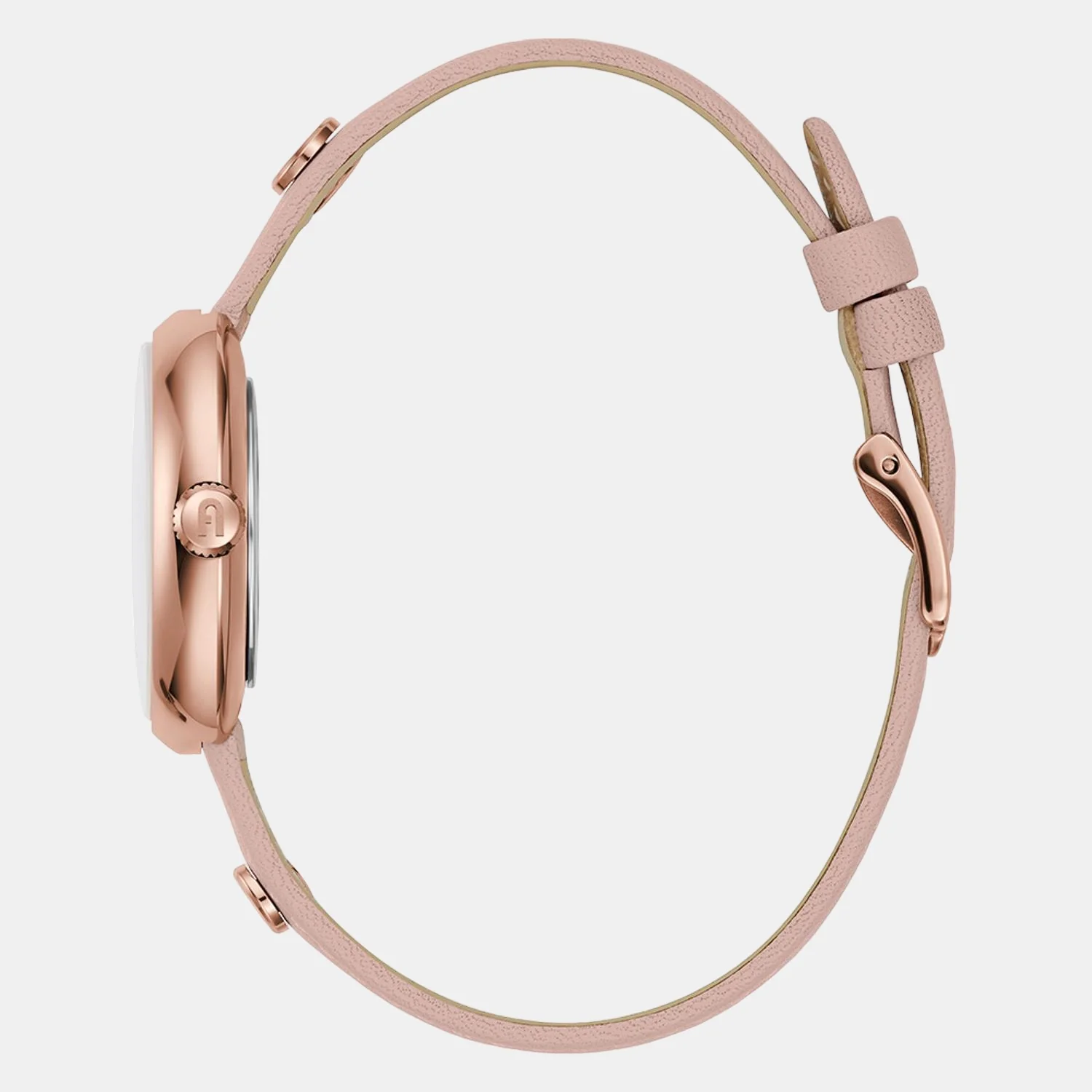 Furla Heritage Women Quartz Rose Gold Dial Analog Leather Watch WW00005012L3 - Image 2