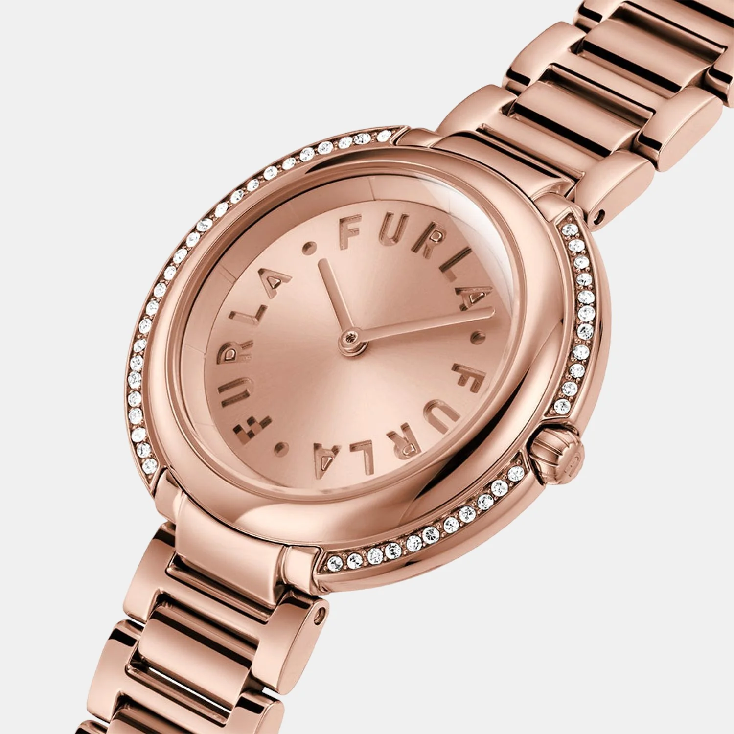 Furla Heritage Women Quartz Rose Gold Dial Analog Stainless Steel Watch WW00032009L3 - Image 2