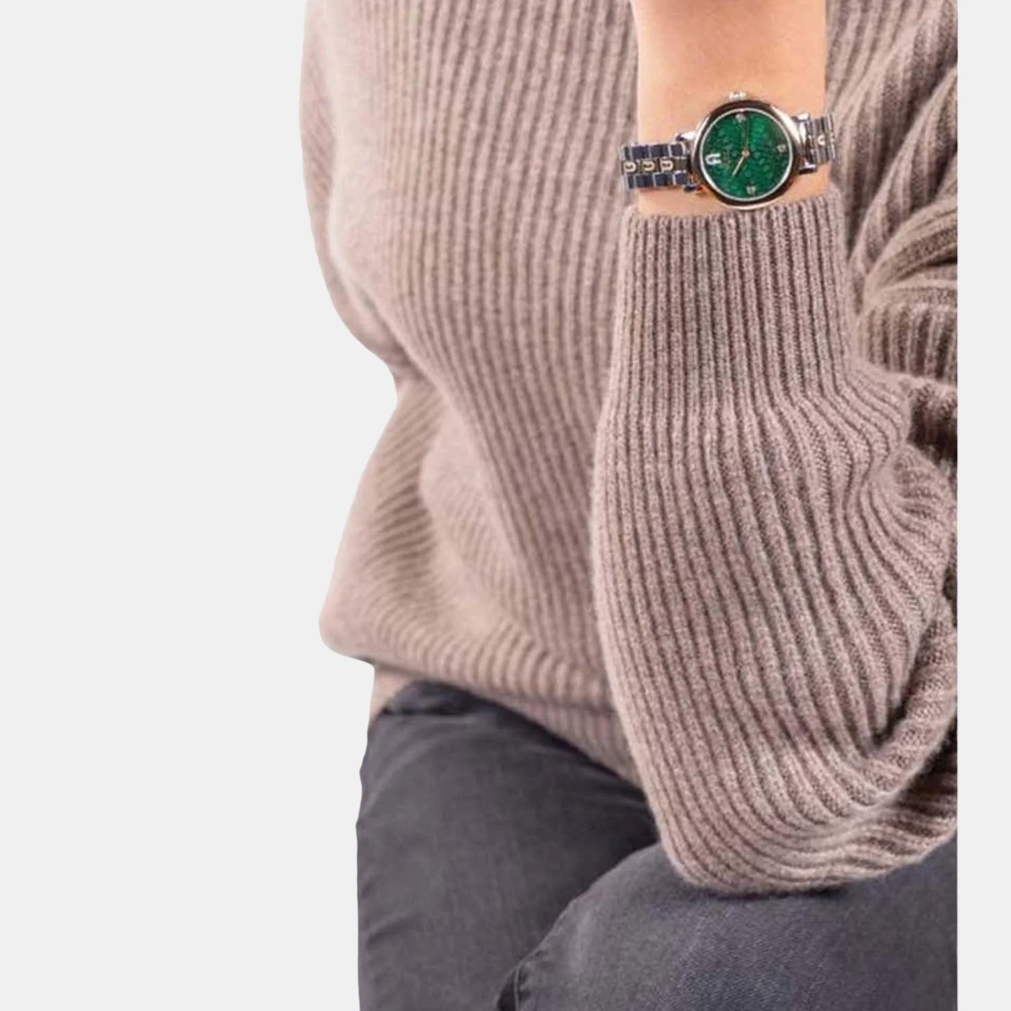 Women Quartz Green Dial Analog Stainless Steel Watch WW00033001L4 - Image 6