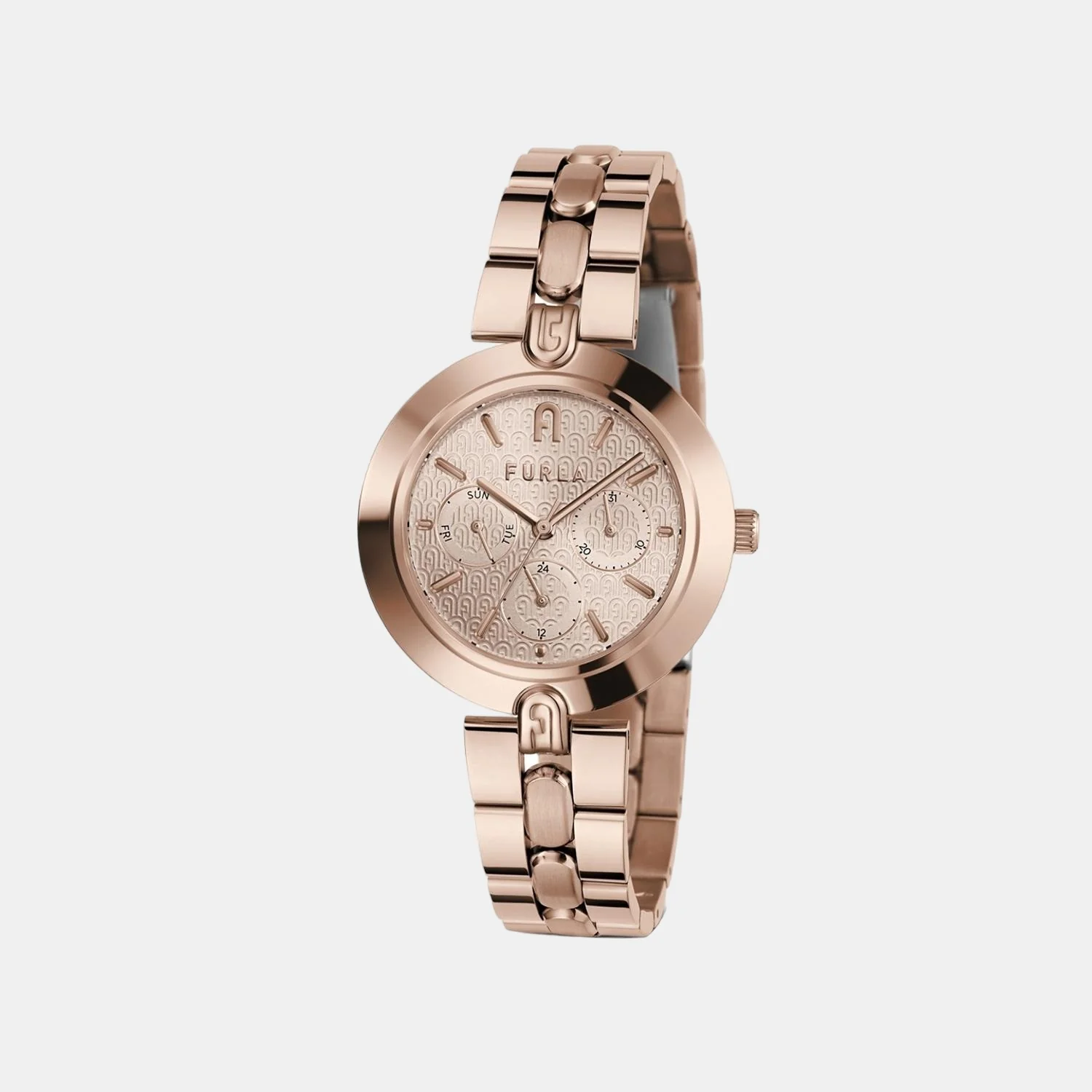 Women Quartz Rose Gold Dial Chronograph Stainless Steel Watch WW00030005L3 - Image 5