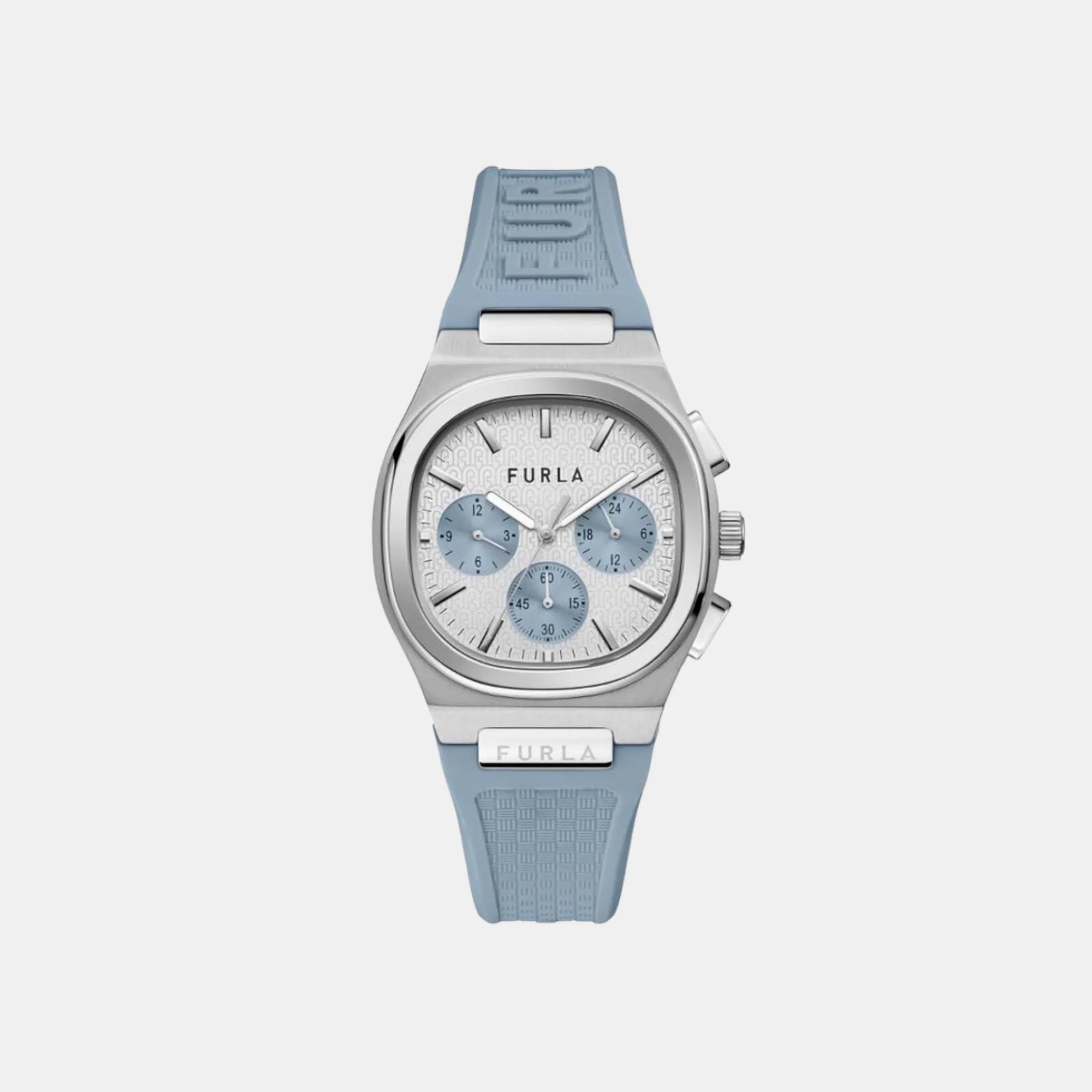 Women Quartz White Dial Chronograph Silicone Watch WW00036001L1