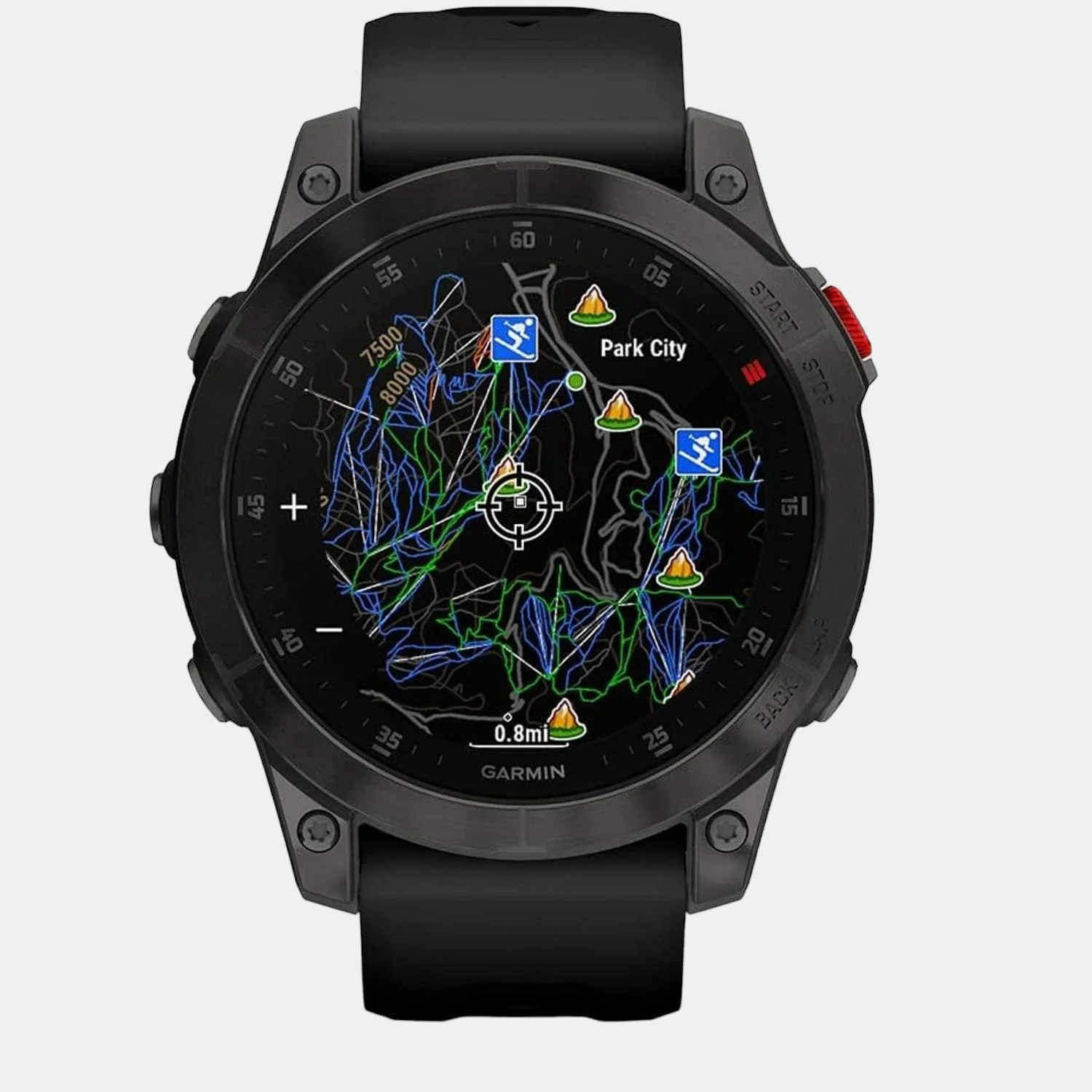 Men Processor Black Dial Amoled Silicone Watch EPIX GEN 2 010-02582-18 - Image 4