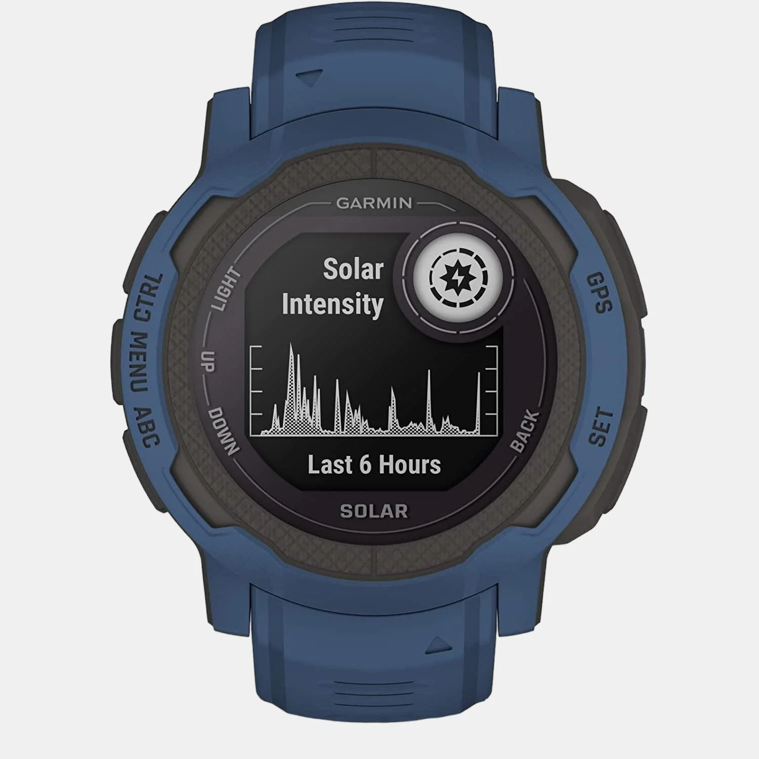 Men Processor Black Dial LCD Silicone Watch INSTINCT 2 SOLAR TIDAL BLUE 010-02627-66 - Image 2