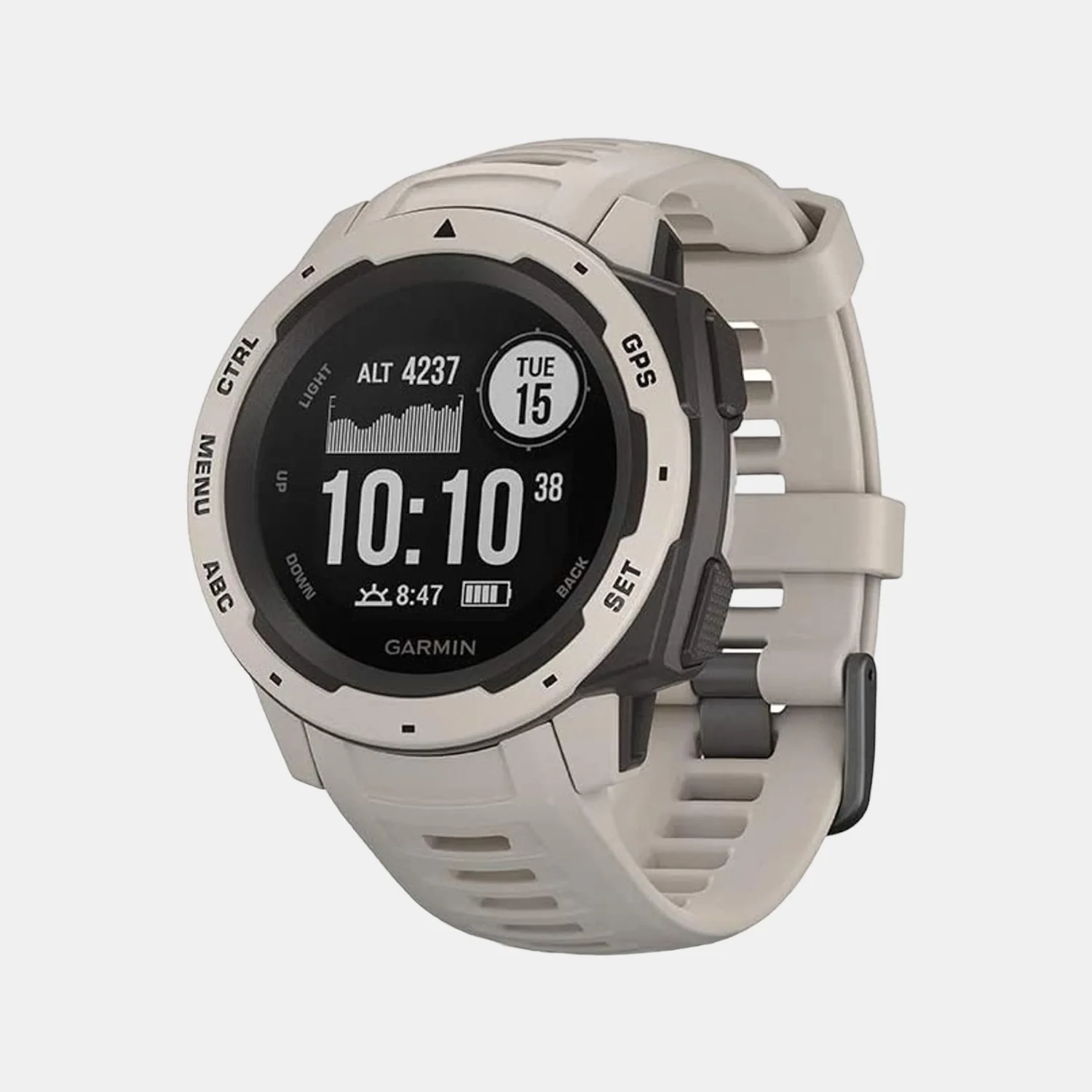Men Processor Black Dial LCD Silicone Watch INSTINCT TUNDRA