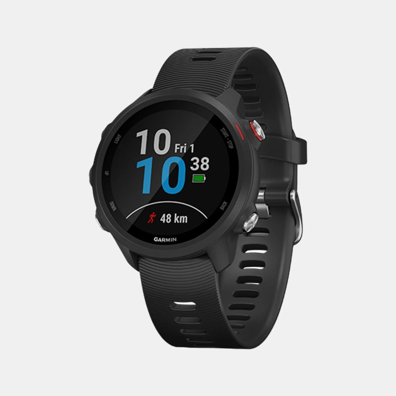 Women Processor Black Dial Digital Silicone Watch FORERUNNER 245 BLACK MUSIC