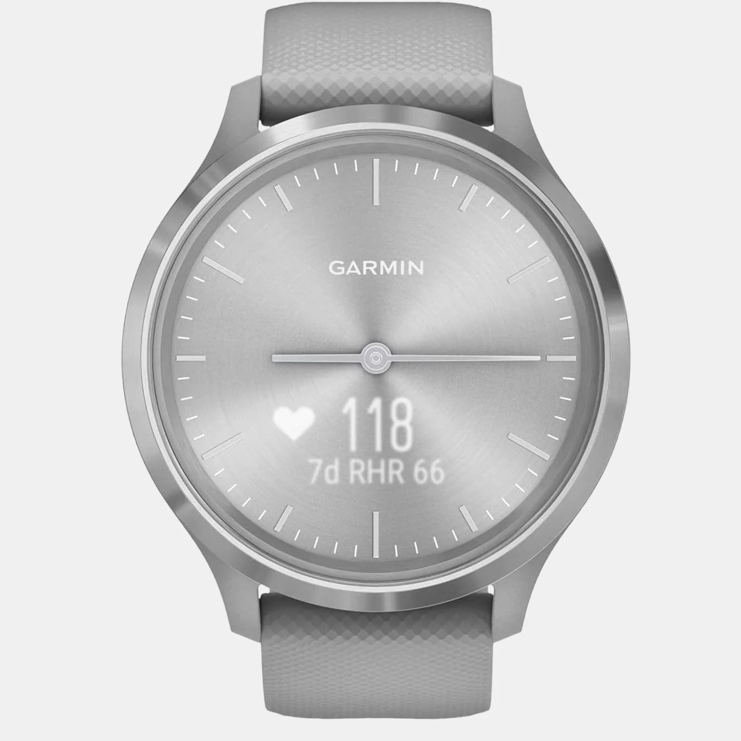 Women Processor Silver Dial Amoled Silicone Watch VIVOMOVE 3 SILVER POWDER GRAY SILI - Image 2