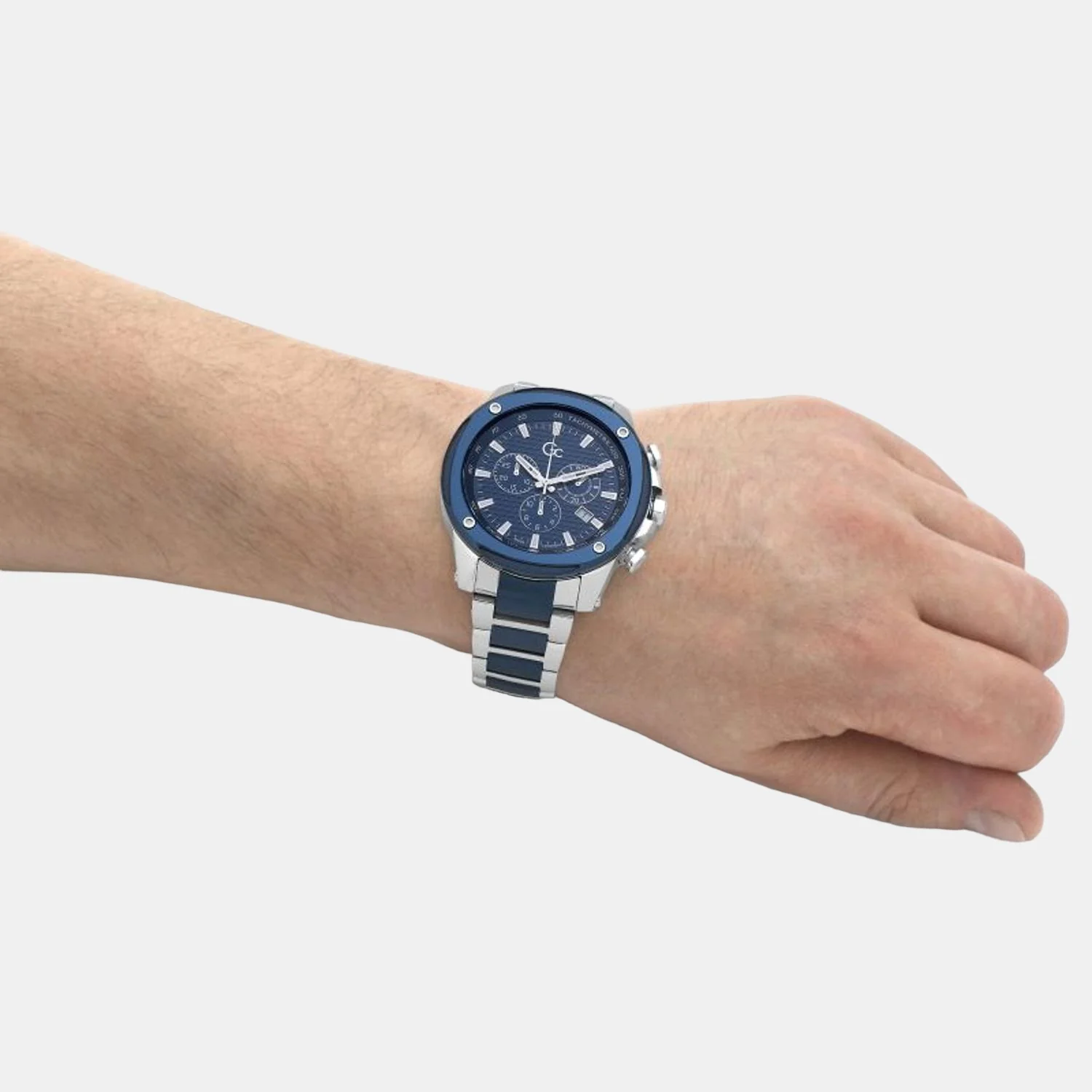 Brave Men Quartz Blue Dial Chronograph Stainless Steel Watch Z13002G7MF - Image 8