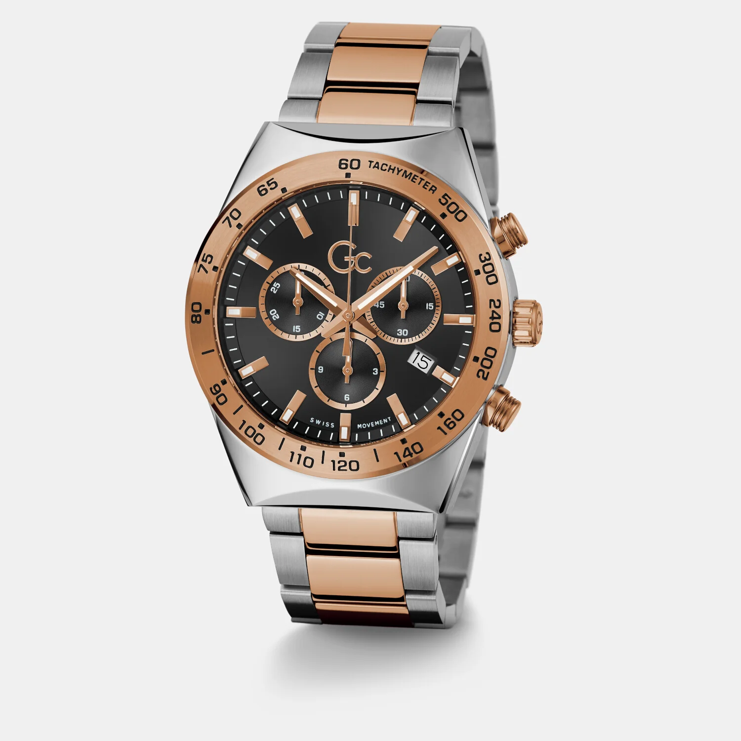 Clubhouse Chrono Men Quartz Black Dial Chronograph Stainless Steel Watch Z17003G2MF - Image 6